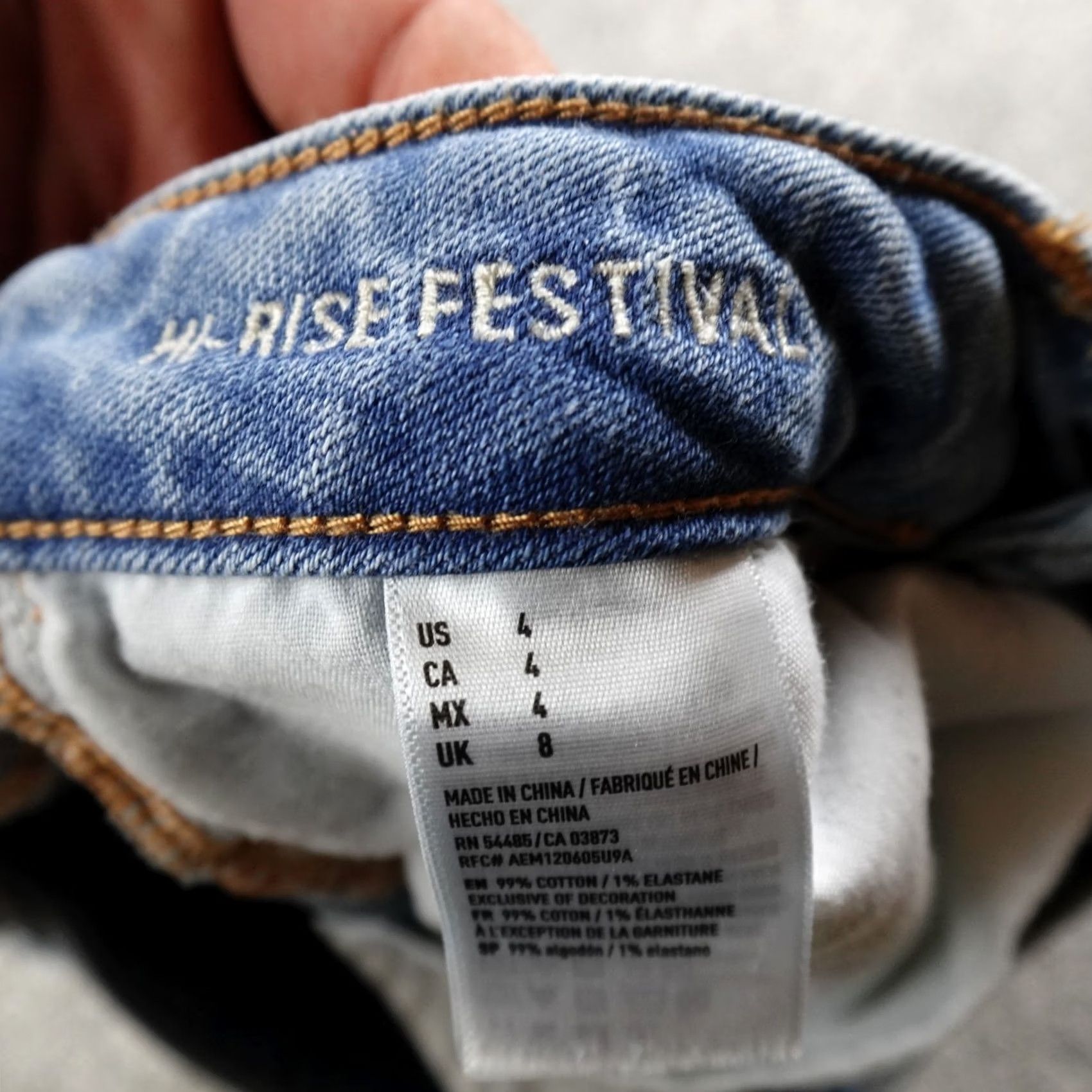 American Eagle Outfitters American Eagle Shorts Womens 4 Blue Denim Jean Cutoff Hi Rise Festival Micro Y2K Boys? Womens? Size 27" / US 4 / IT 40 - 7 Thumbnail