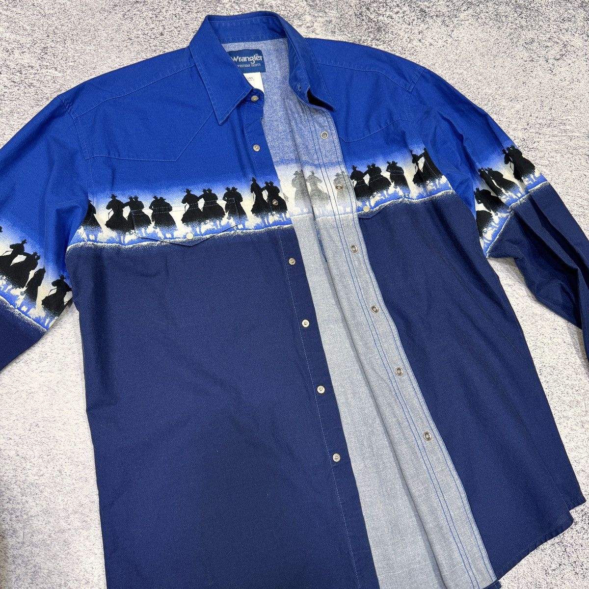 Wrangler Vintage Wrangler Western Shirt Wrap Around Print Sunset L Size US L / EU 52-54 / 3 - 11 Thumbnail