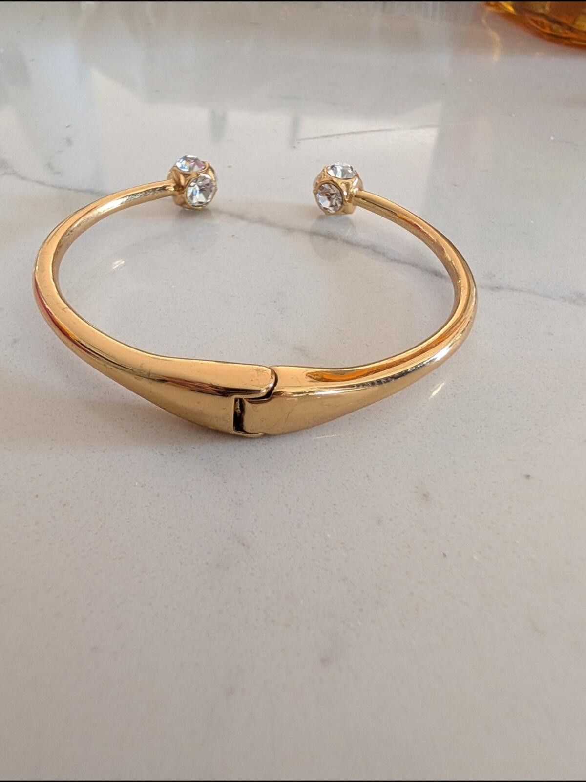 Other kate spade gold-tone open cuff with crystal endcaps Size ONE SIZE - 3 Thumbnail