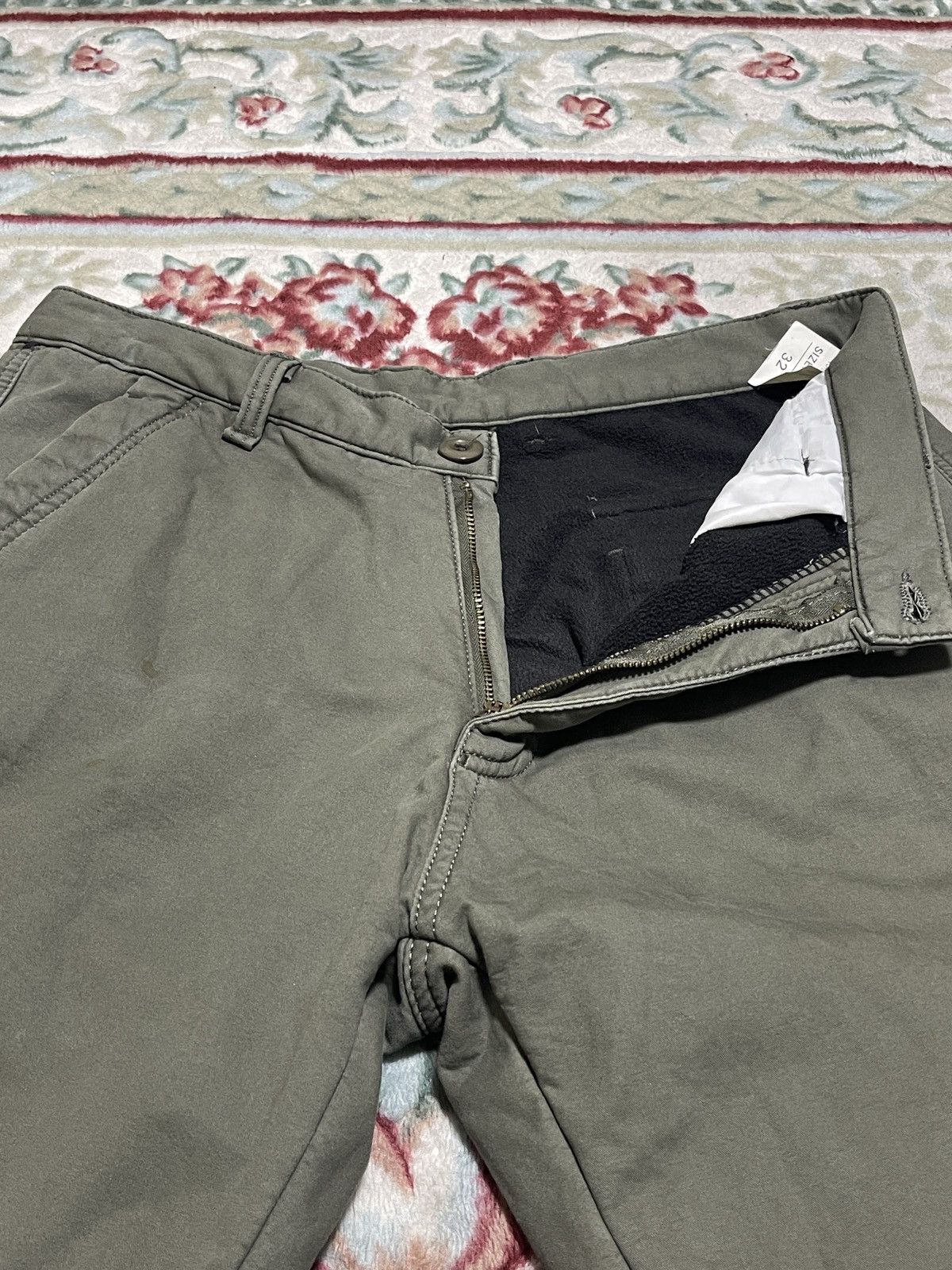 Japanese Brand Green olive Multipoket Cargo pants Y2k Baggy Size US 32 / EU 48 - 12 Thumbnail