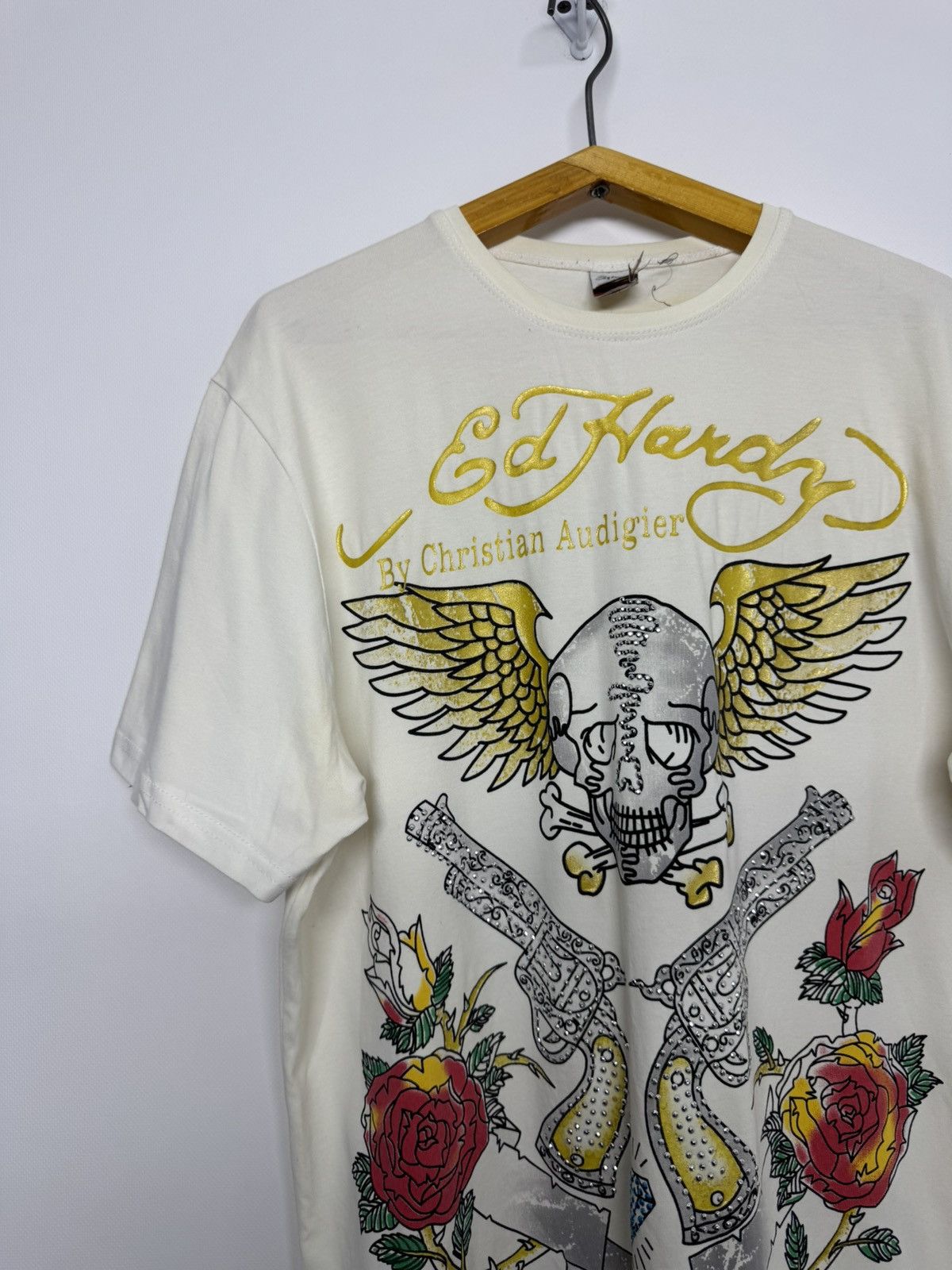 Ed Hardy Vintage Ed Hardy Guns Big Logo T-Shirt 90’s Size US S / EU 44-46 / 1 - 8 Thumbnail