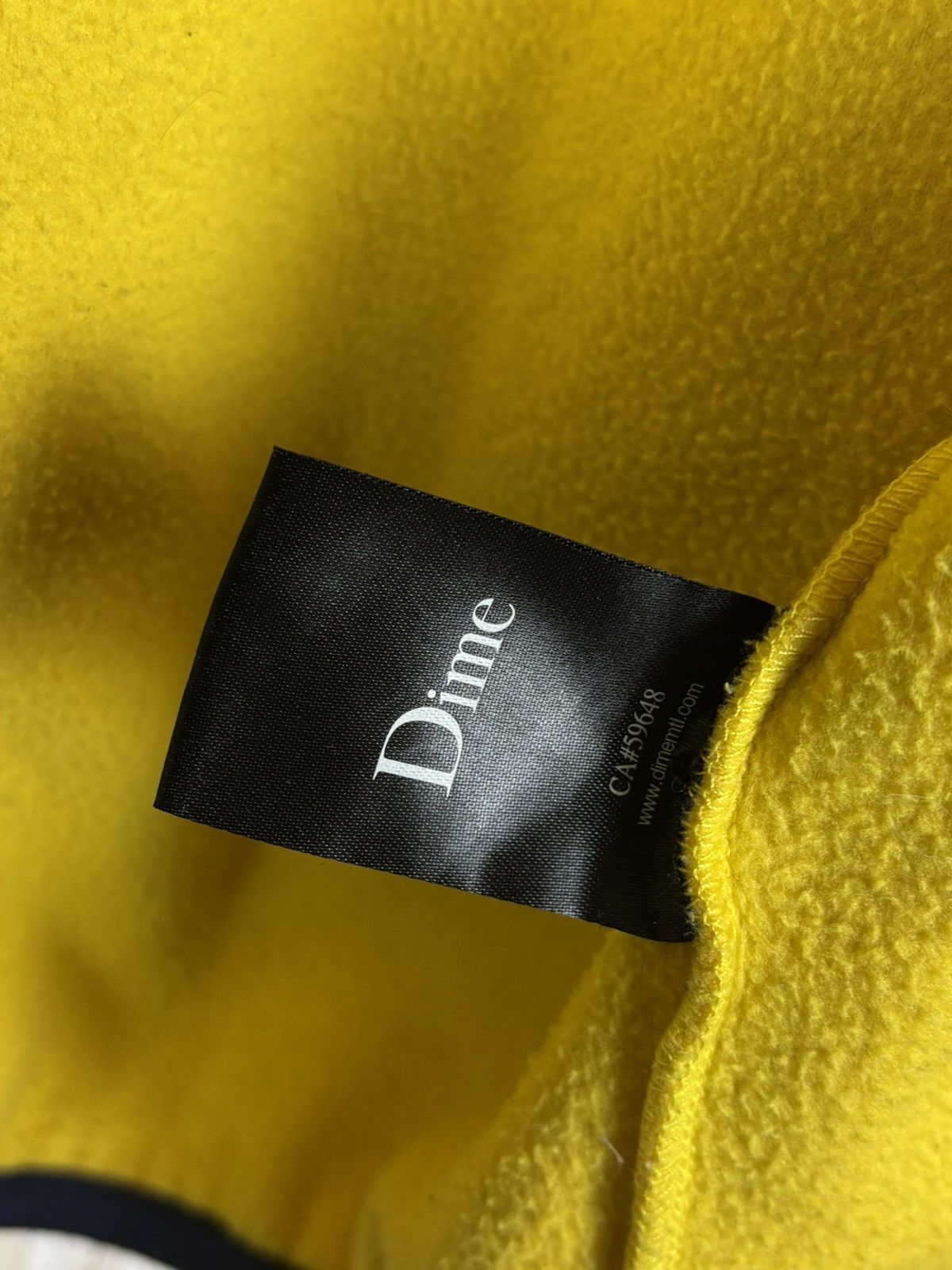 Dime Dime Two Tone Polar Fleece Jacket Yellow Blue Size M Size US M / EU 48-50 / 2 - 8 Thumbnail