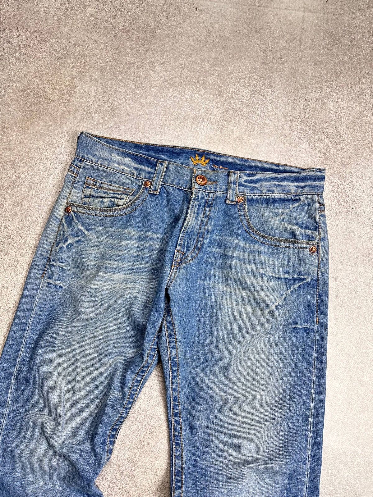 JNCO Vintage 90s JNCO Embroidery Baggy Jeans Y2K 36x30 Size US 36 / EU 52 - 5 Thumbnail
