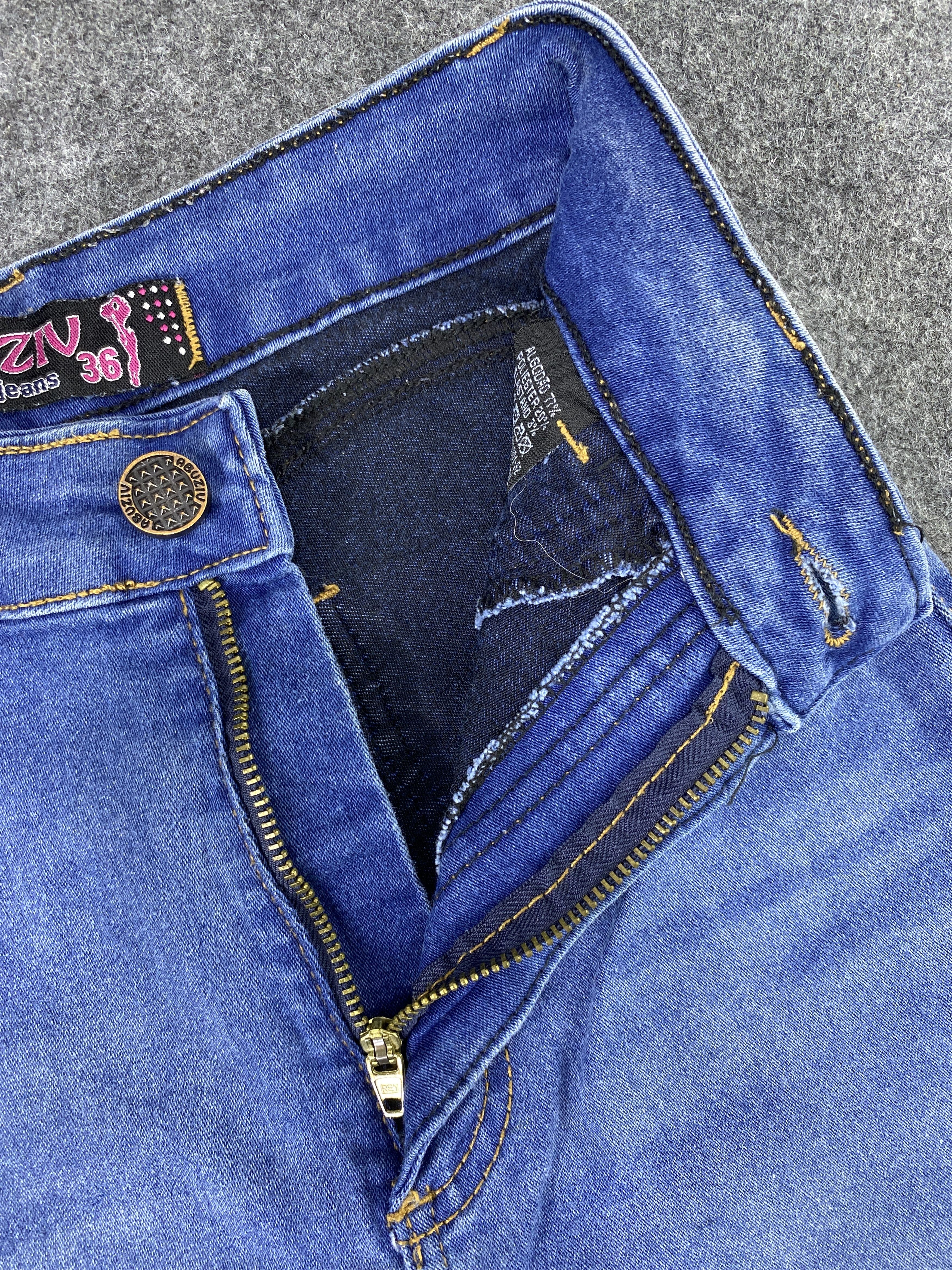 Jean ABUZIV JEANS BLUE WASH FLARE DENIM-J1135 Size 24" / US 00 / IT 34 - 11 Thumbnail