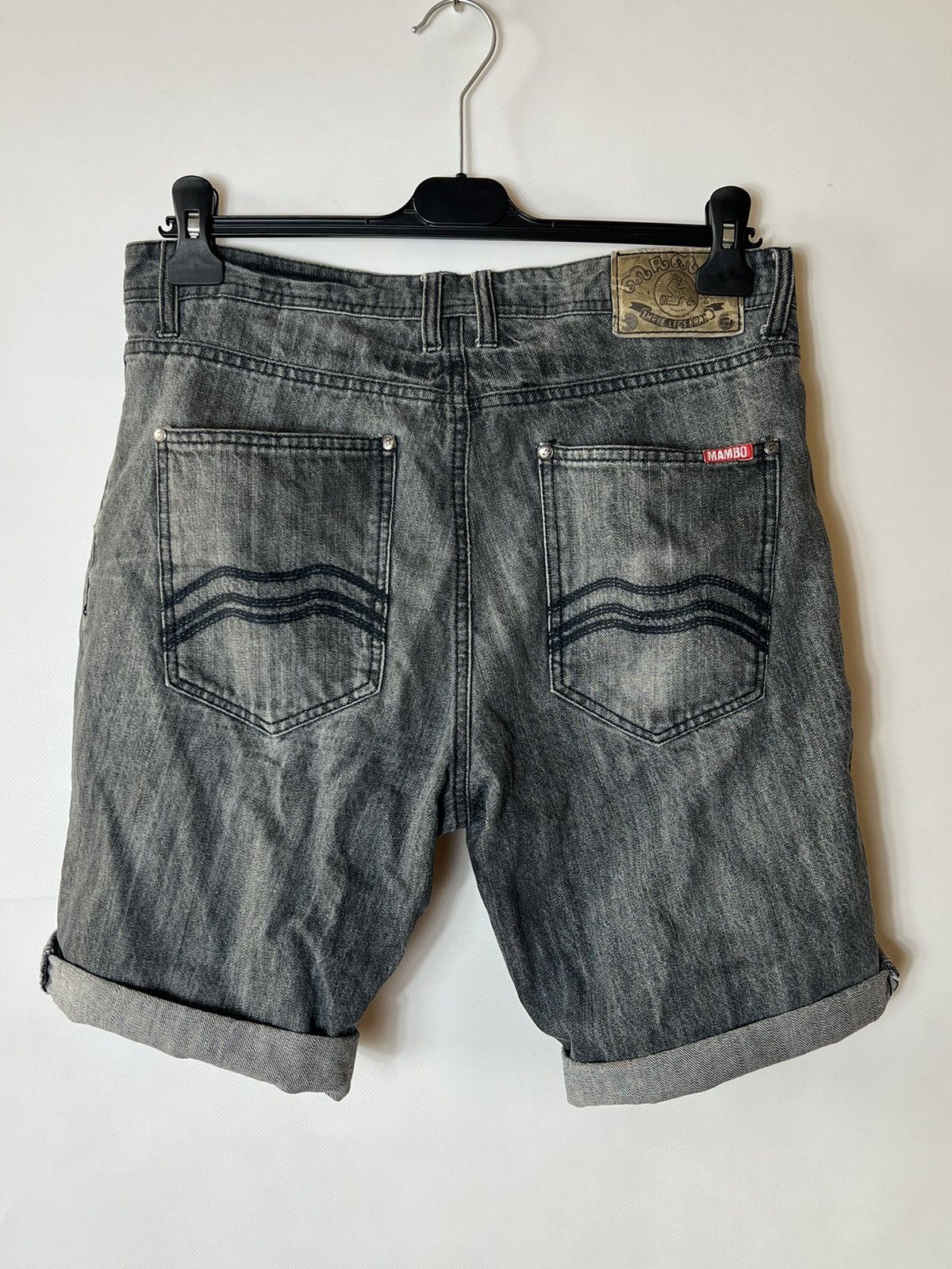 Mambo × Vintage Mambo vintage gray denim shorts Size US 34 / EU 50 - 2 Thumbnail