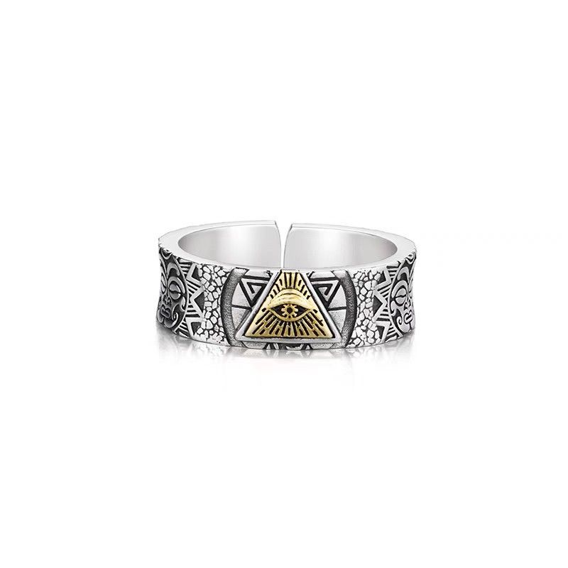 Jewelry Illuminati Jewelry Rings Open Size Chrome Ring (Size 7-13) Size ONE SIZE - 4 Thumbnail