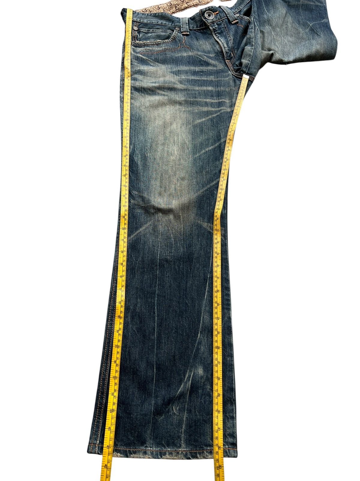 Edwin Vintage Edwin Function Distressed Mudwash Denim Jeans 33x32 Size US 33 - 12 Thumbnail