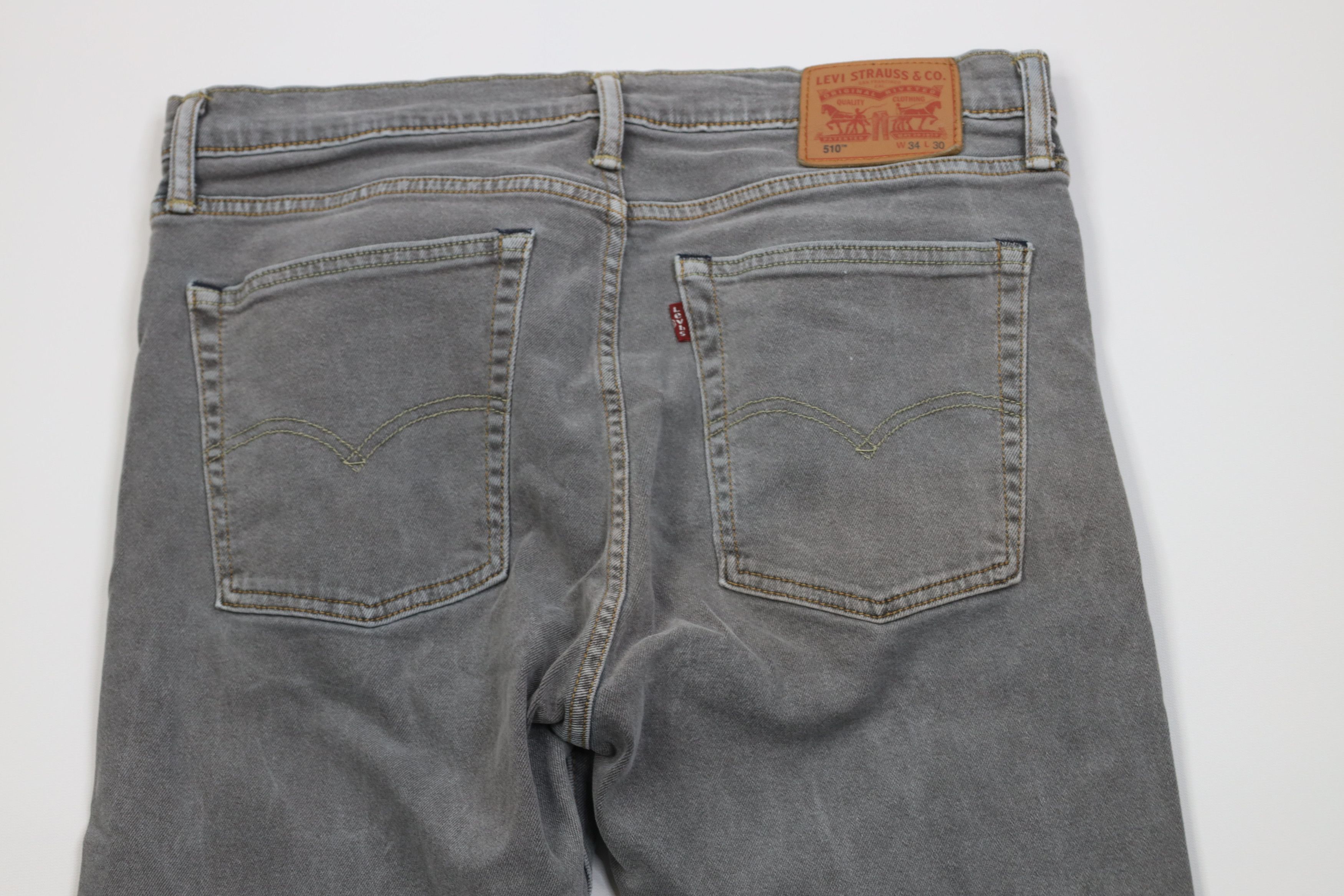 Levi's Vintage Y2K Levis 510 Stretch Skinny Fit Denim Jeans Gray Size US 34 / EU 50 - 10 Thumbnail