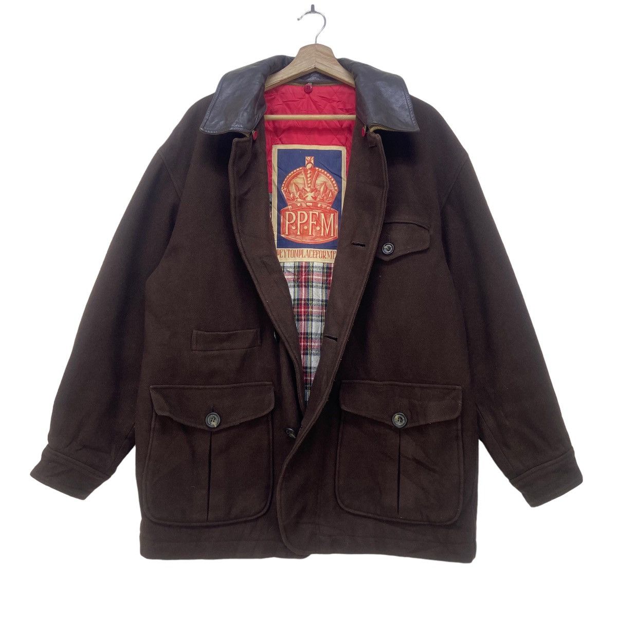 PPFM 🔥Vintage 80s Peyton Place For Men PPFM Wool Coat Size US M / EU 48-50 / 2 - 1 Thumbnail
