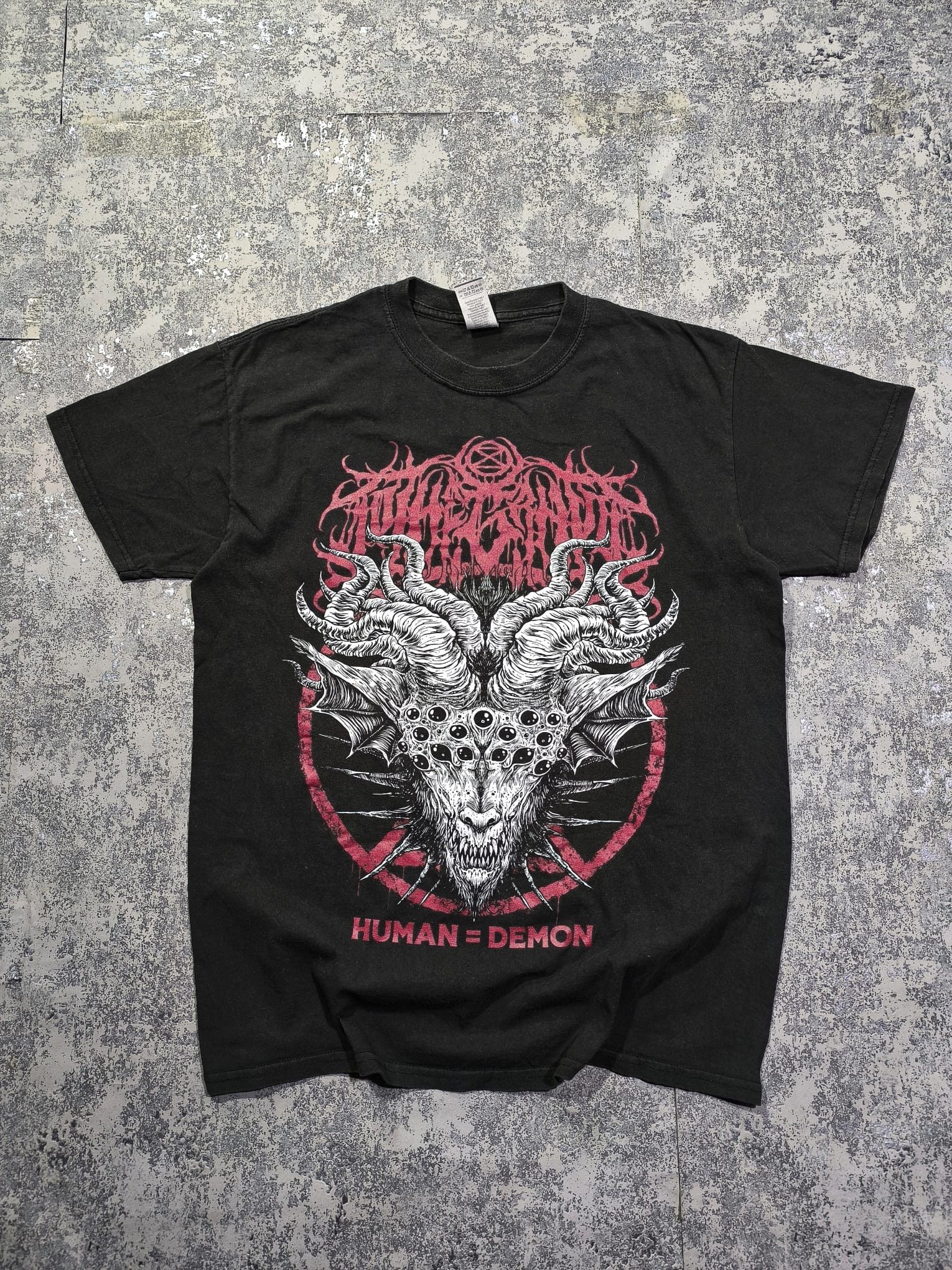 Band Tees human = demon rare brutal edgy metal tshirt opium type Size US M / EU 48-50 / 2 - 1 Thumbnail
