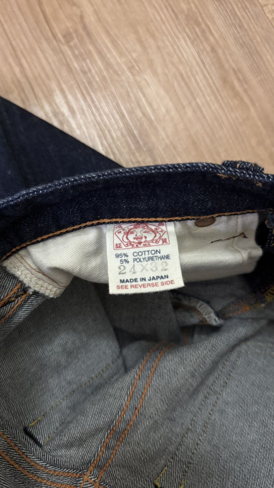 Evisu Evisu Donna Selvedge Flare Bootcut Jeans Size 27" / US 4 / IT 40 - 6 Thumbnail
