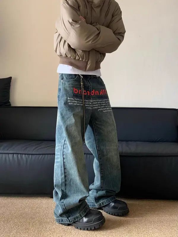Japanese Brand Yoshiko x Kita Vintage High Street Hip Hop Loose Jeans Size US 32 / EU 48 - 7 Thumbnail