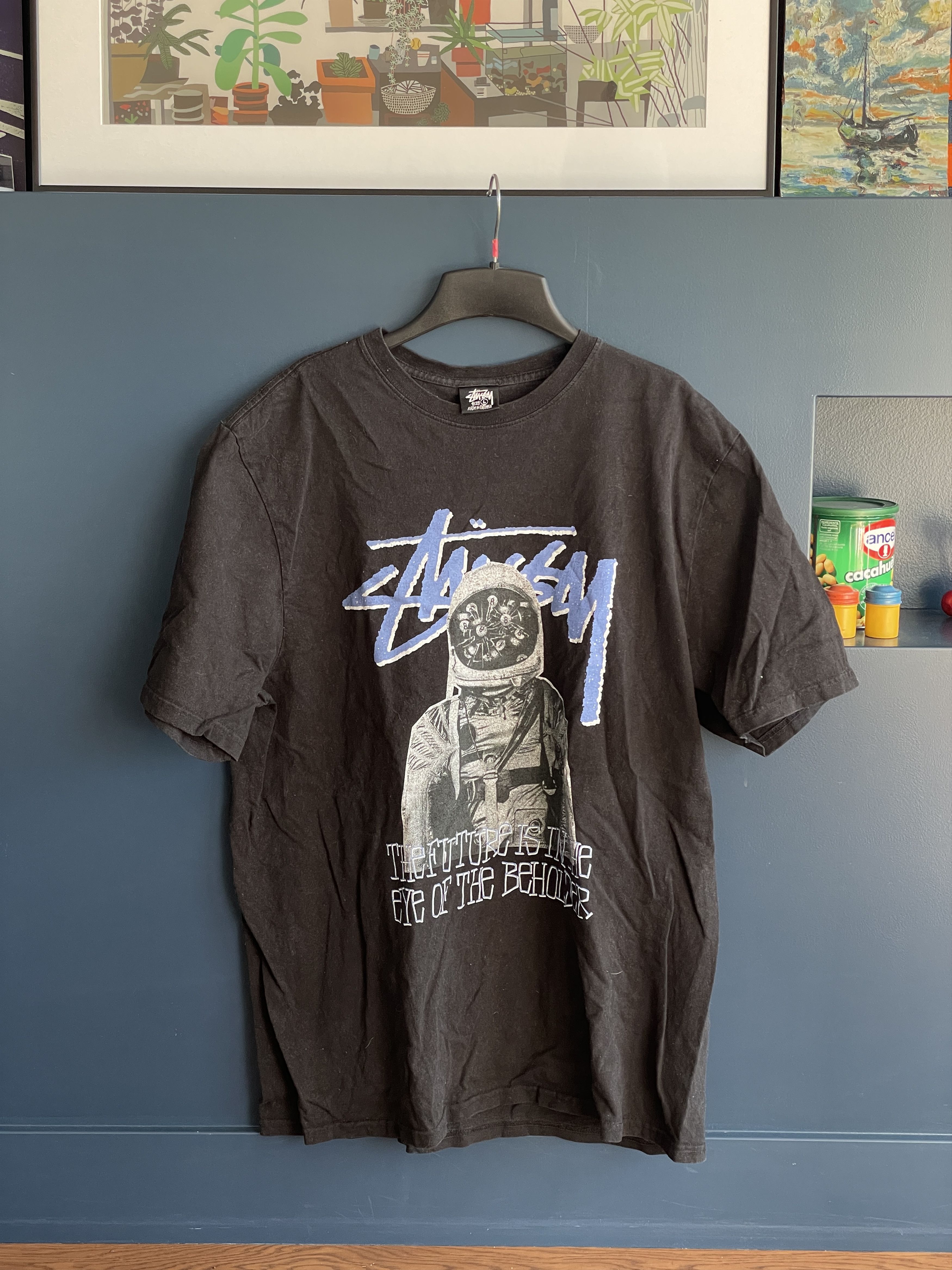 Stussy Stussy - Spaceman T-shirt - Size L | Grailed