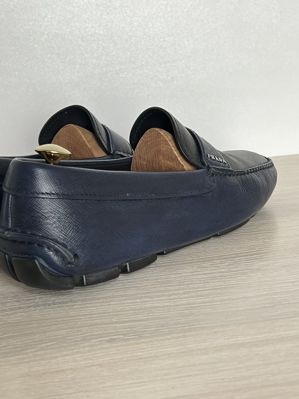Prada Prada Saffiano Bi-Color Driving Loafers 2DD001 Size US 9.5 / EU 42-43 - 12 Thumbnail