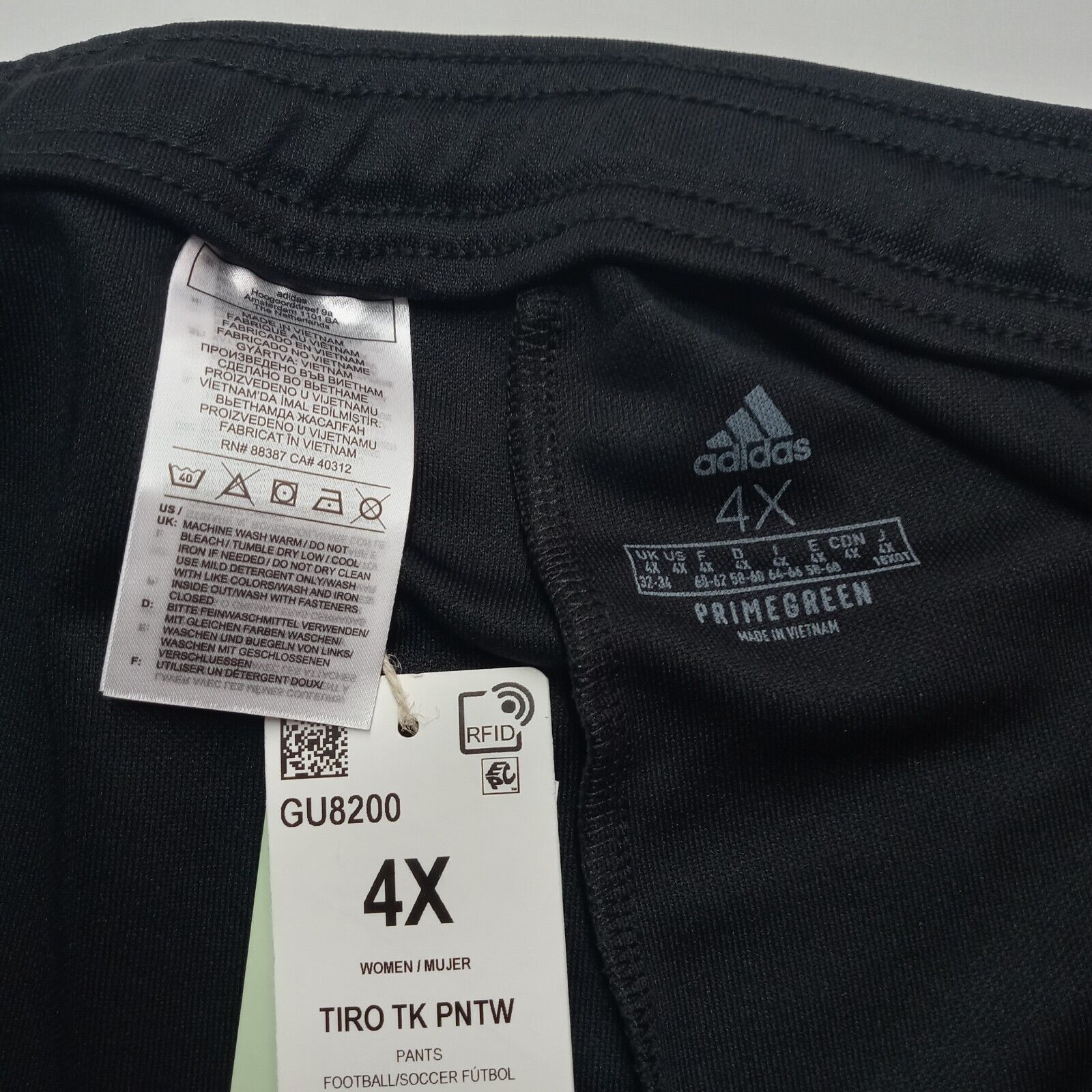 Adidas NWT Adidas Tiro 21 Active Pants Womens Track Black 4X GU8200 Size 42" / US 20 - 5 Thumbnail