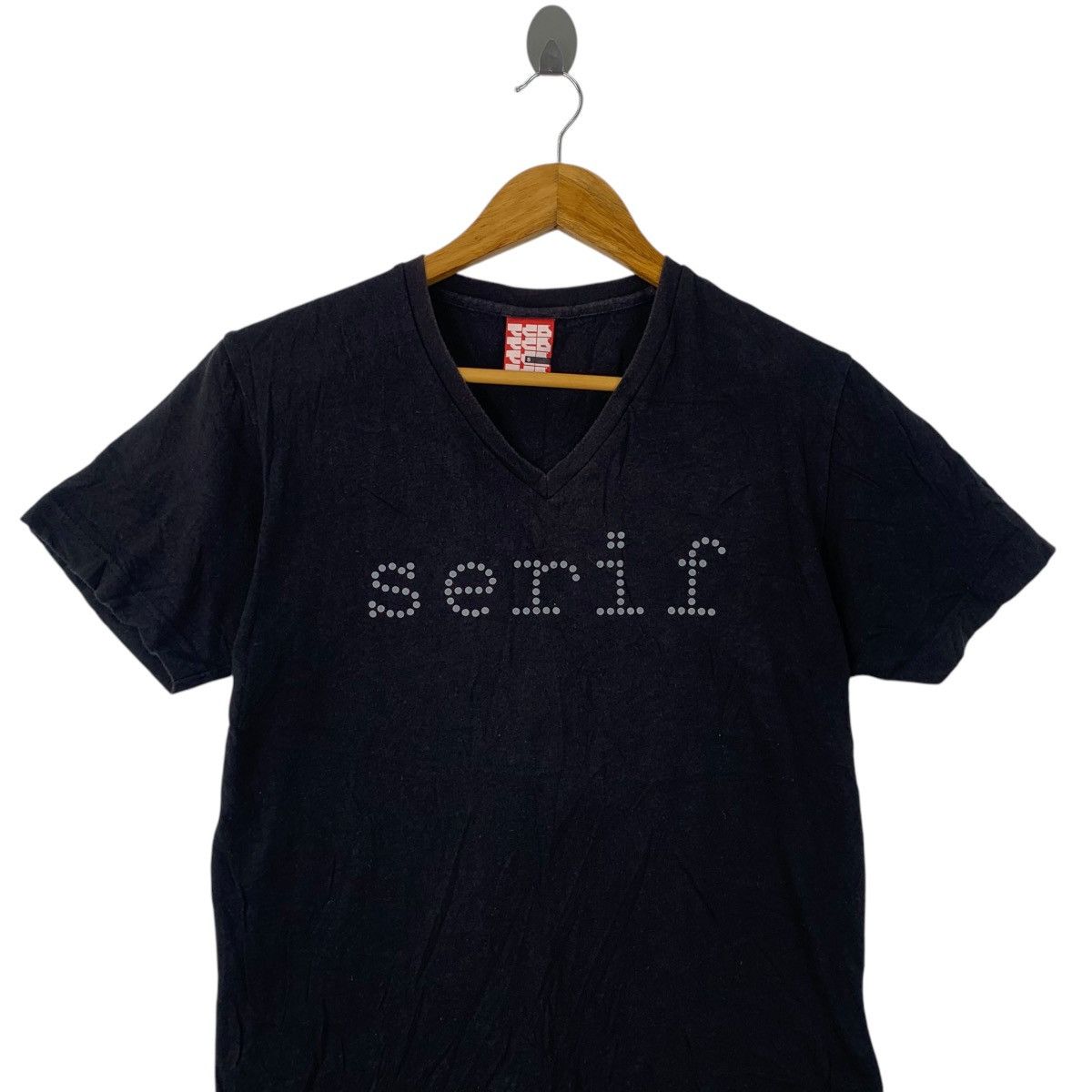 Vintage SERIF VINCENZO CRISAFULLI Design Artwork Tee Shirt Top Size S / US 4 / IT 40 - 2 Thumbnail