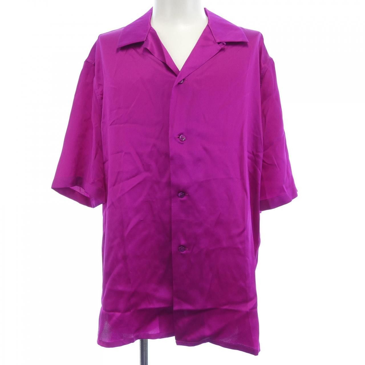 Yves Saint Laurent Yves Saint Laurent Saint Laurent Silk Short Sleeve Shirt Textile Dress Shirt 713875 Y900R DUTY FREE for USA Size ONE SIZE - 1 Thumbnail