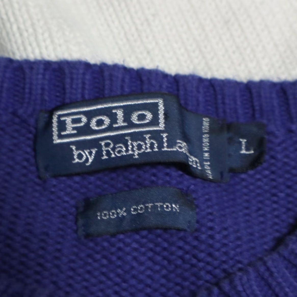 Polo Ralph Lauren Polo Ralph Lauren Knit Crewneck Colorblock Long Sleeve Sweater Men's L Size US L / EU 52-54 / 3 - 5 Thumbnail