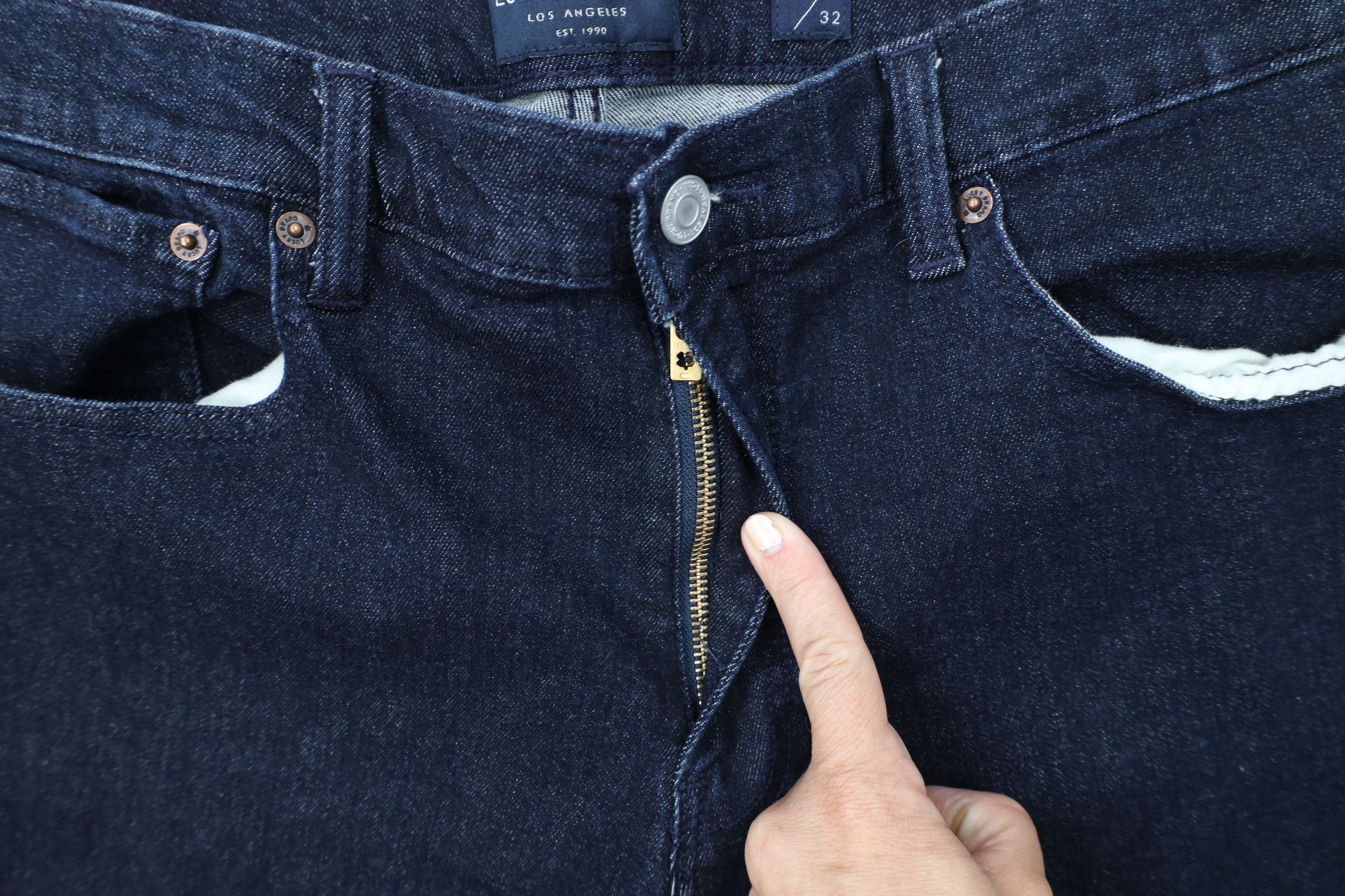 Lucky Brand Vintage Y2K Lucky Brand Straight Stretch Denim Jeans Indigo Size US 38 / EU 54 - 6 Thumbnail