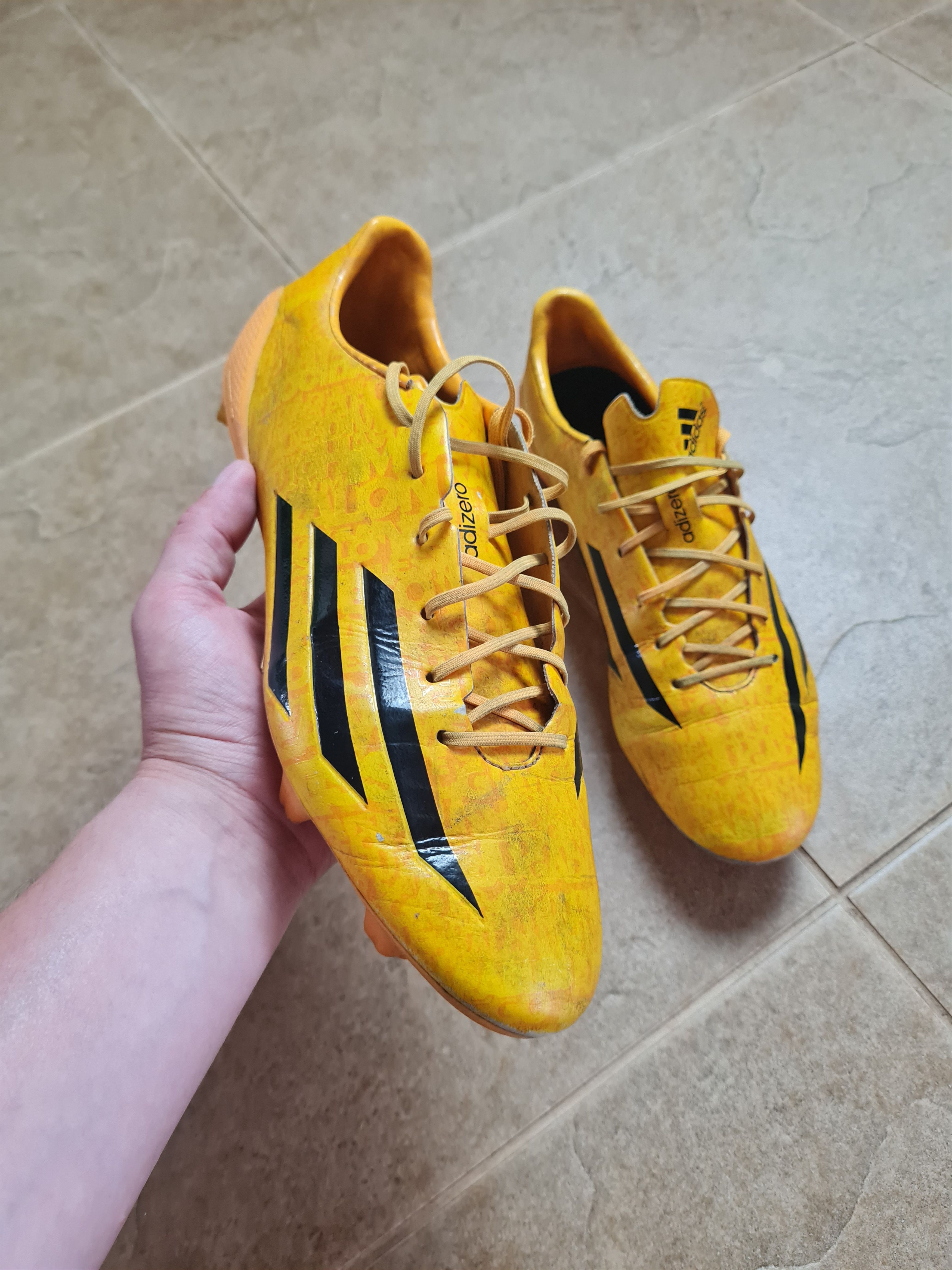 Adidas Adidas F50 adiZero TRX FG Soccer Cleats Solid Gold Messi Size US 9.5 / EU 42-43 - 10 Thumbnail