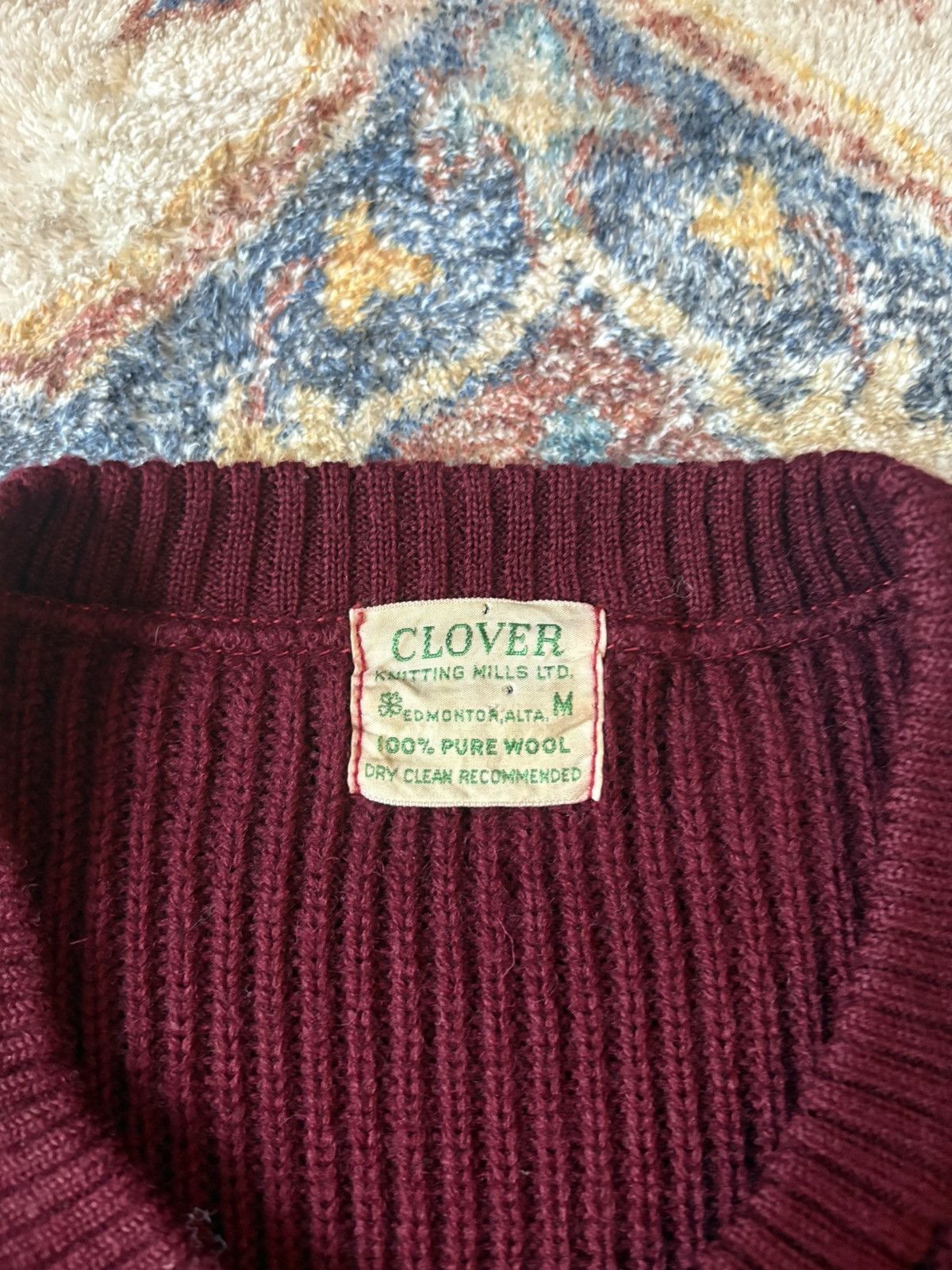 Vintage Vintage 60s Clover Dual Pocket Pullover Sweater Medium Size US M / EU 48-50 / 2 - 3 Thumbnail