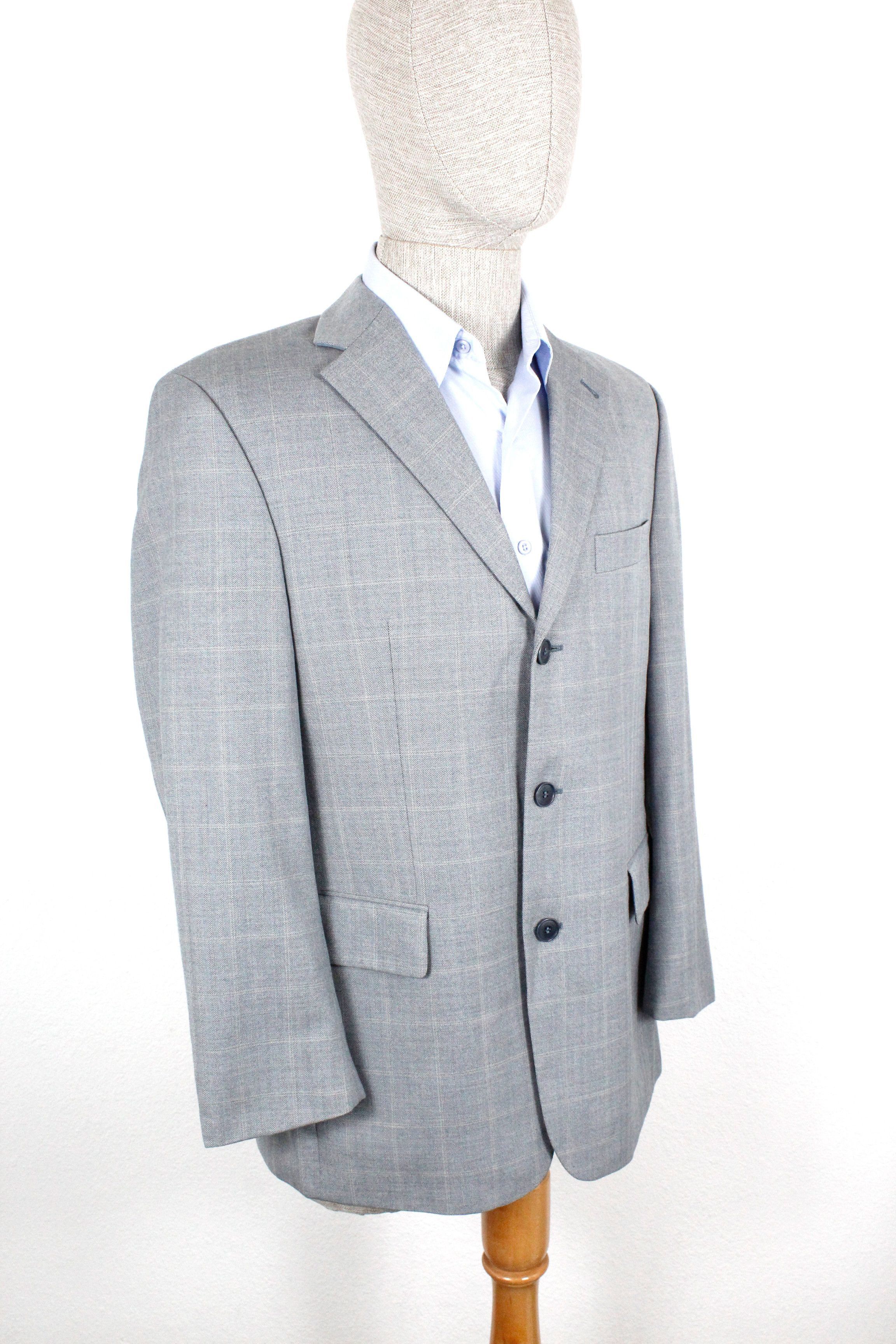 Yves Saint Laurent Vintage Yves Saint Laurent YSL Herringbone Check Blazer 90s Size US L / EU 52-54 / 3 - 5 Thumbnail