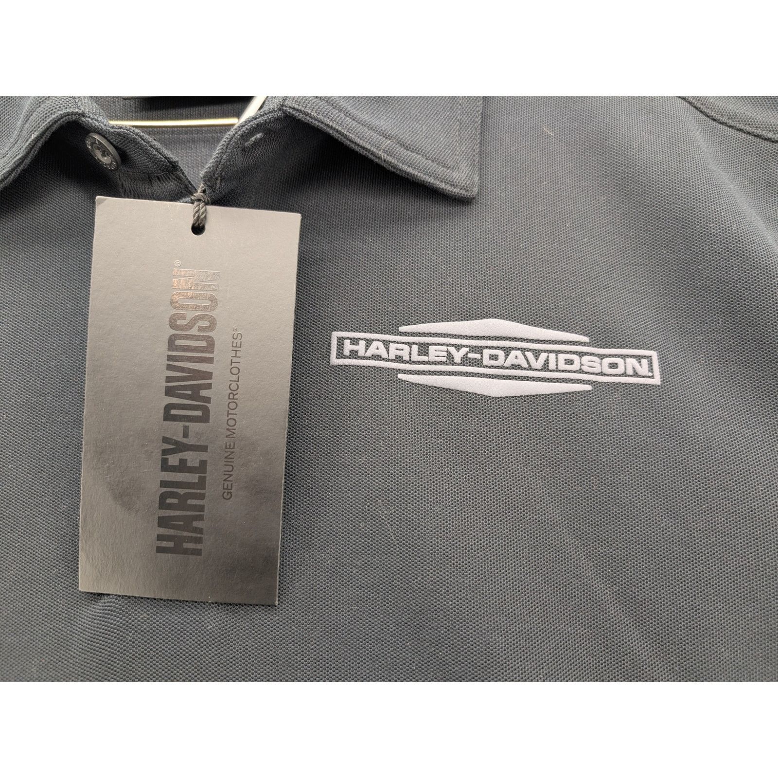 Harley Davidson NWT Harley Davidson Men's Stacked Bar & Shield Polo Size US L / EU 52-54 / 3 - 3 Thumbnail