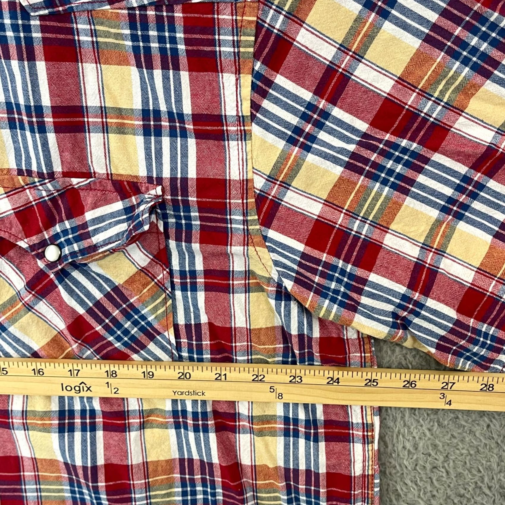 Vintage VINTAGE Lincoln Outfitters Pearl Snap Shirt Mens XL Check Short Sleeve 80s Western Size US XL / EU 56 / 4 - 7 Thumbnail