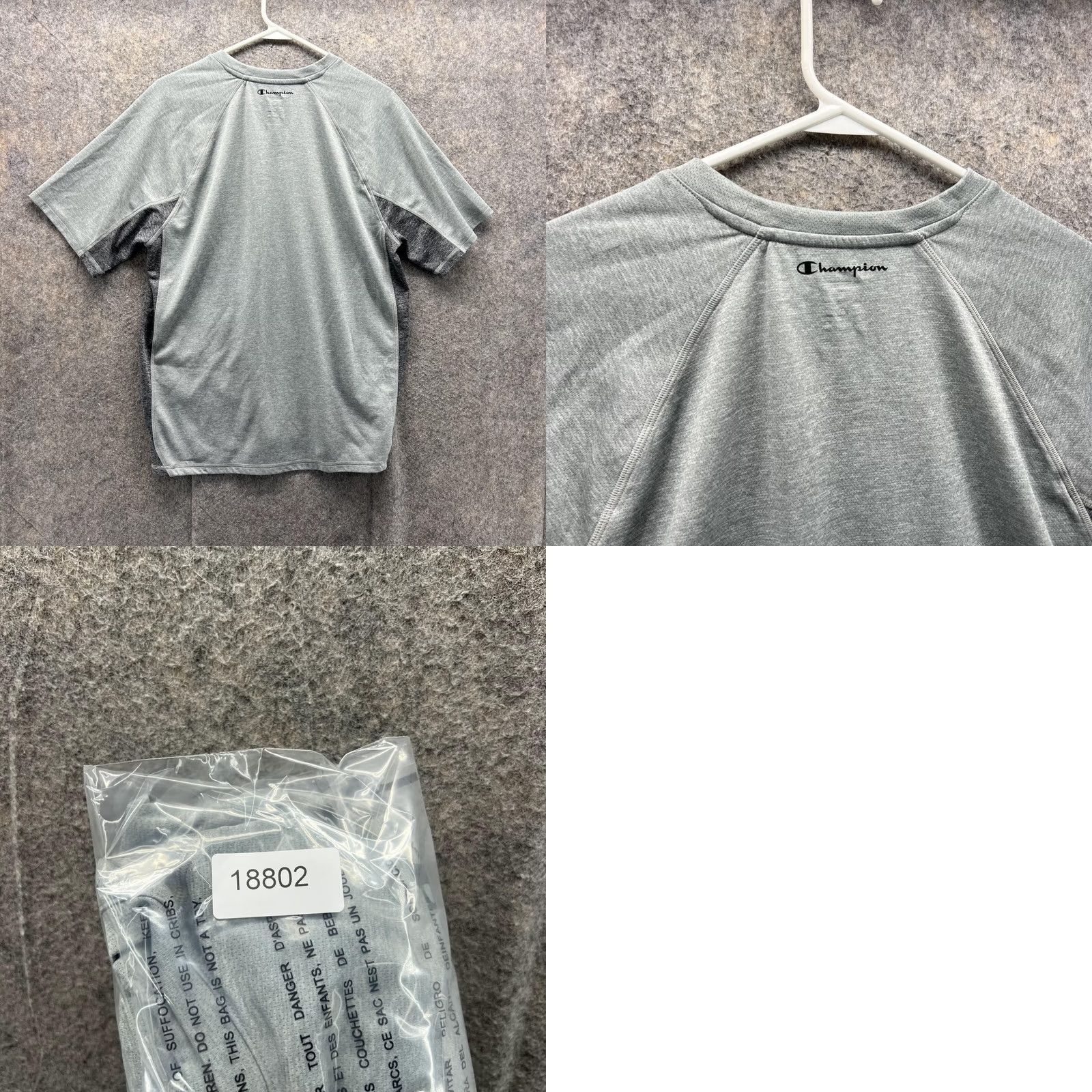 Champion Champion Shirt Men Large Adult Gray Athletic Training Powertrain Vapor Vintage Size US L / EU 52-54 / 3 - 8 Thumbnail