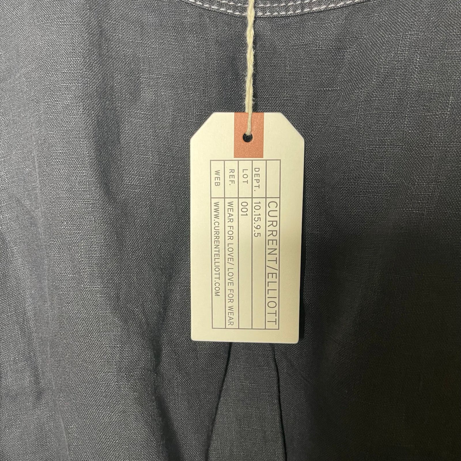 Current/Elliot Current/Elliott Zip Cargo Crop 100% Linen Jumpsuit in Black Size 24" / US 00 / IT 34 - 8 Thumbnail