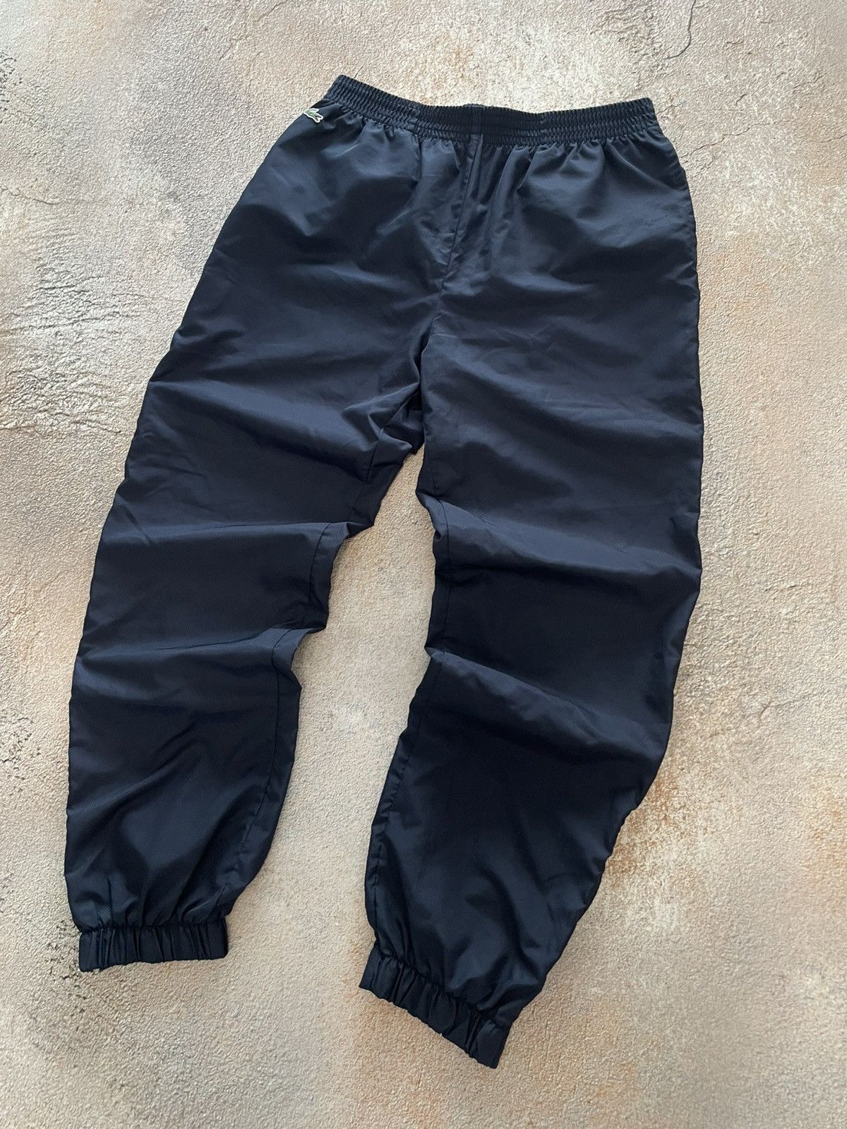 Lacoste Vintage Lacoste Nylon Navy Track Pants Size US 30 / EU 46 - 2 Thumbnail