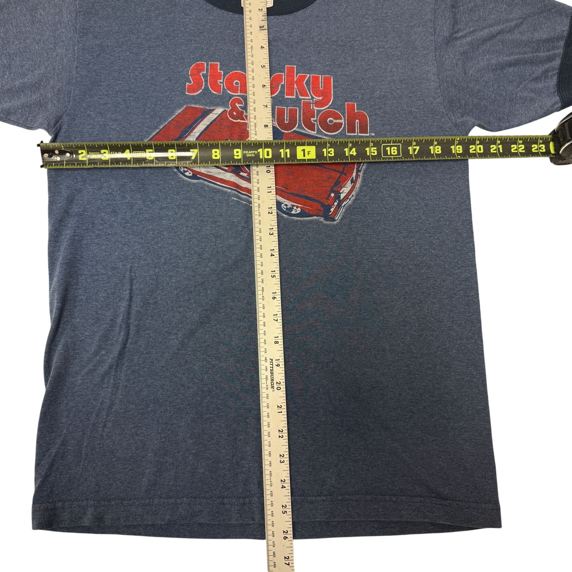 AAA 80's Heather STARSKY HUTCH Throwback Muscle Car 50/50 Ringer Size US M / EU 48-50 / 2 - 7 Thumbnail
