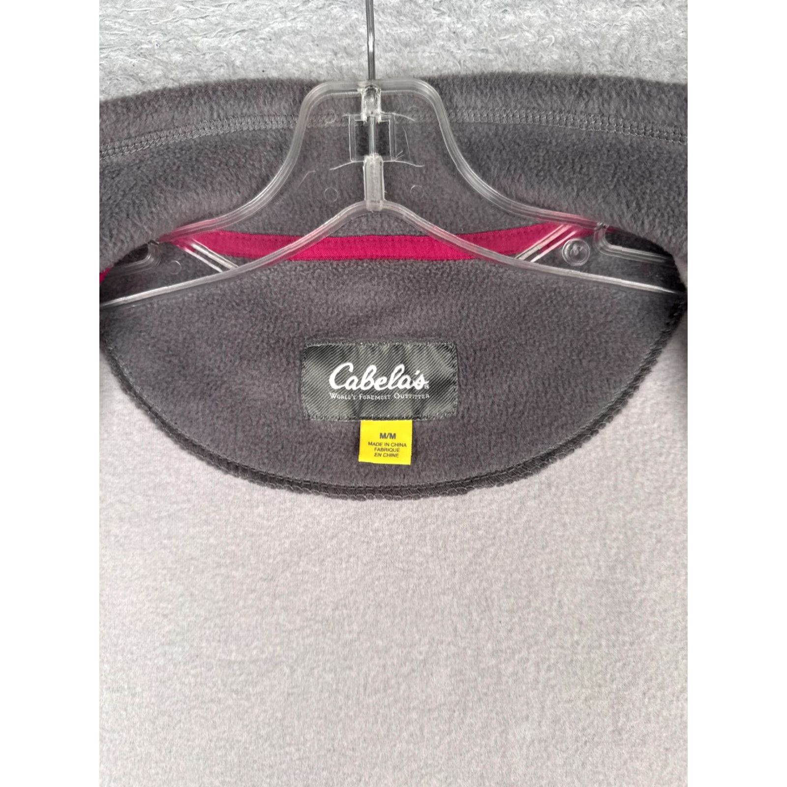 Vintage Cabela's Fleece Vest Womens Medium Gray Full Zip Pockets Outdoor SOLT Hiking Size M / US 6-8 / IT 42-44 - 3 Thumbnail
