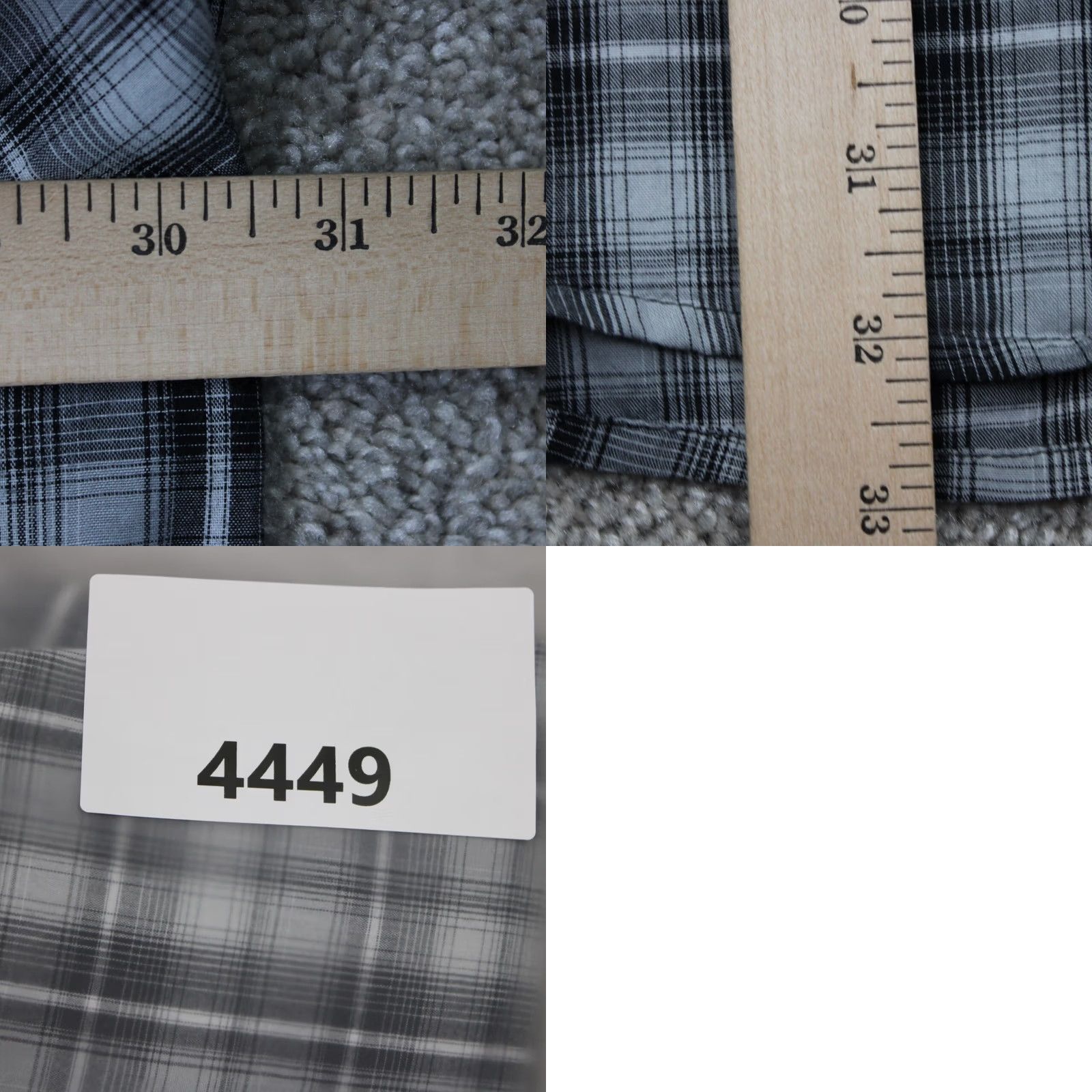 Wrangler Wrangler Shirt Mens 3XL Black/White Plaid Cotton/Poly Western S/S Button-Up, Casual, Workwear, 3XL Mens, Western Theme, Regular Fit, Knit Fabric Size US XXL / EU 58 / 5 - 9 Thumbnail