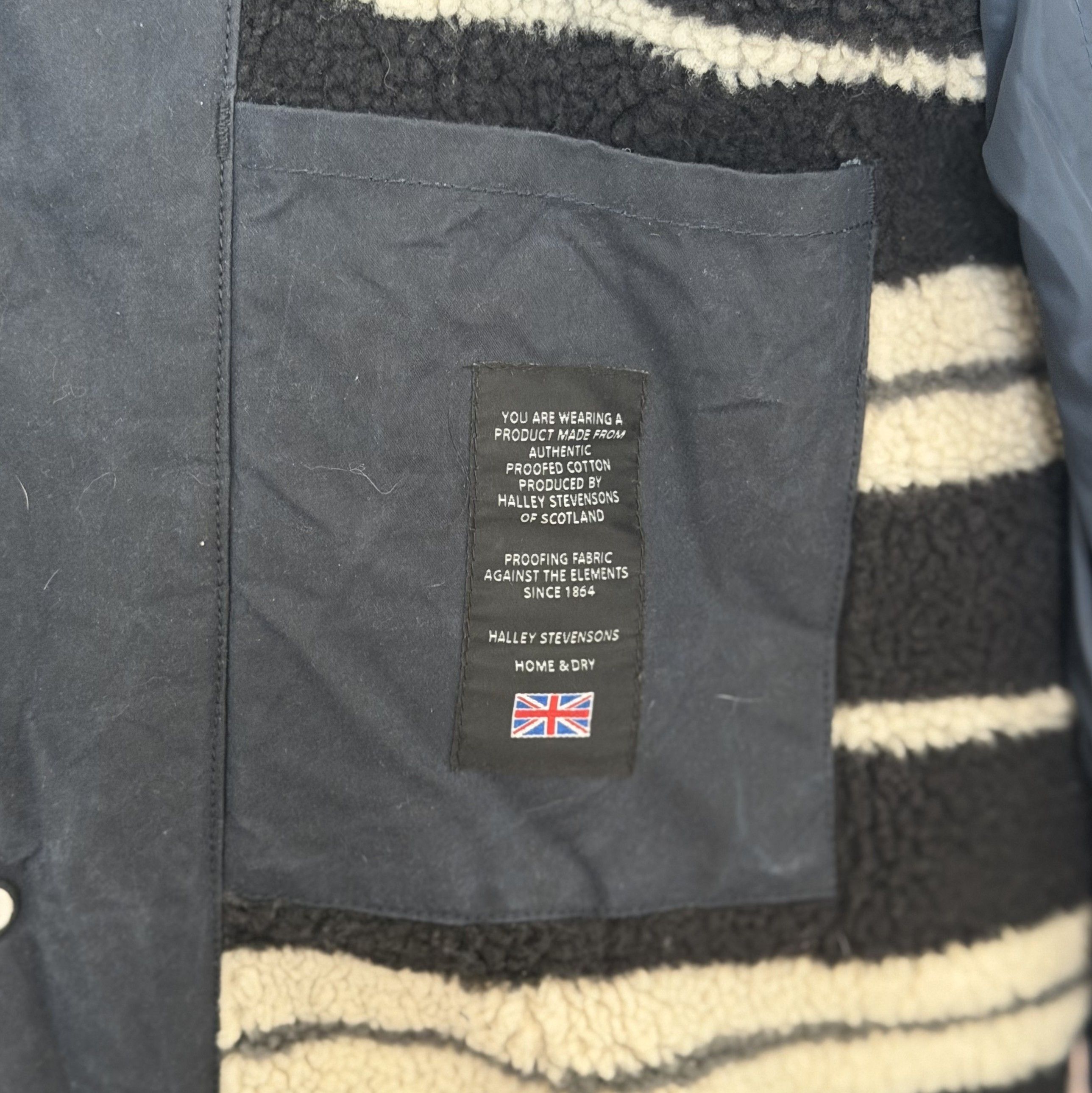 Levi's LEVIS Halley Stevensons Wax Sherpa Jacket Navy Waxed Cotton Size US M / EU 48-50 / 2 - 12 Thumbnail