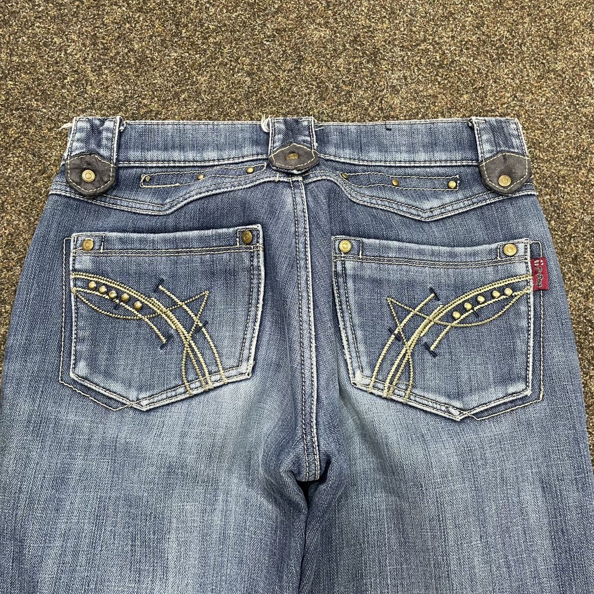 Vintage Vintage Y2K Baggy Wide Leg Bootcut Jeans Faded Skate Graphic Size 32" / US 10 / IT 46 - 3 Thumbnail