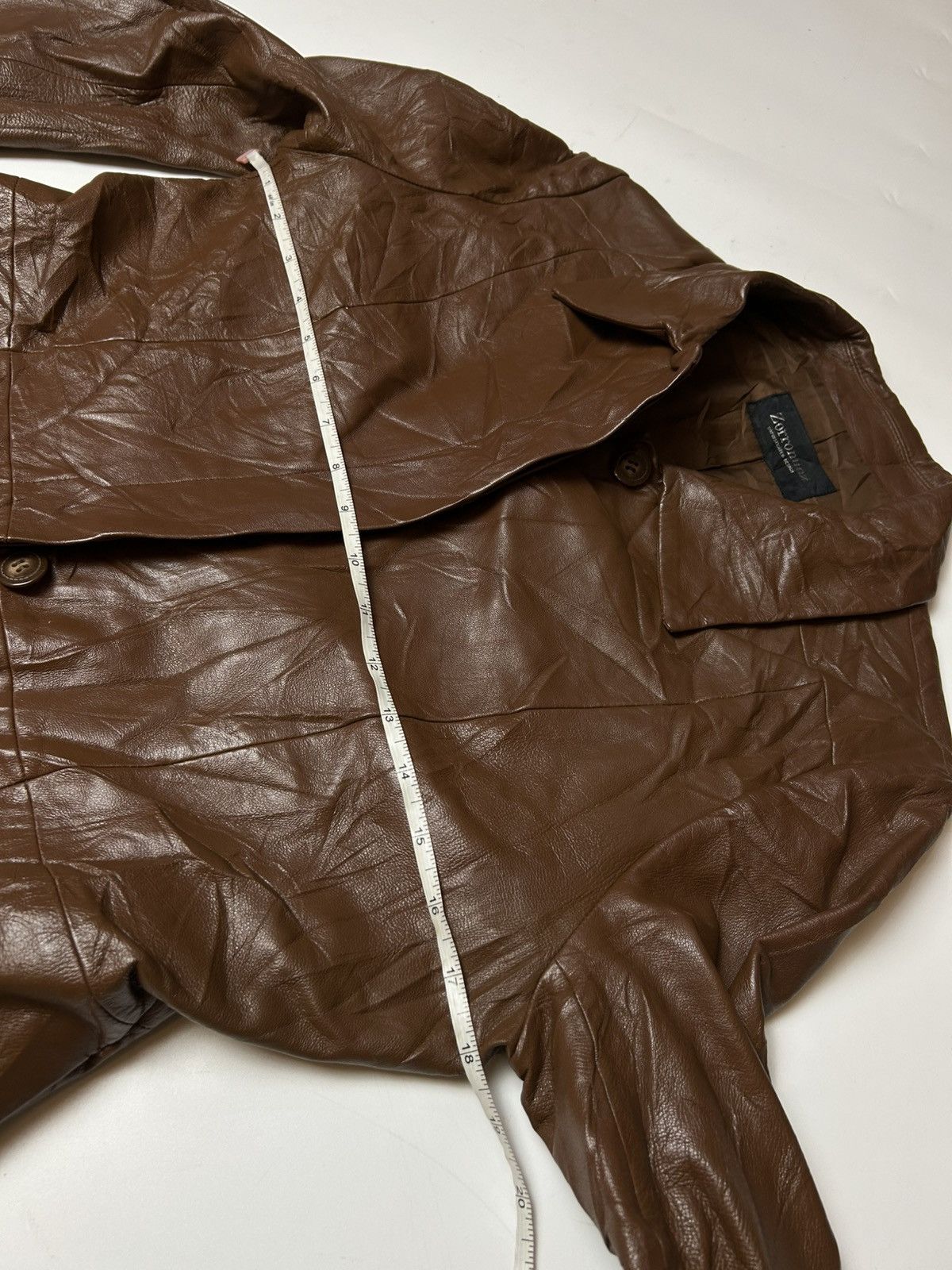 Japanese Brand ZORRONUEZ SHEEPSKIN LEATHER JACKET Size ONE SIZE - 4 Thumbnail