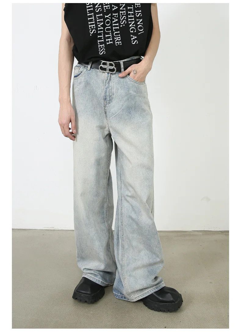 Jean American Retro Washed Baggy Jeans Size US 30 / EU 46 - 2 Thumbnail