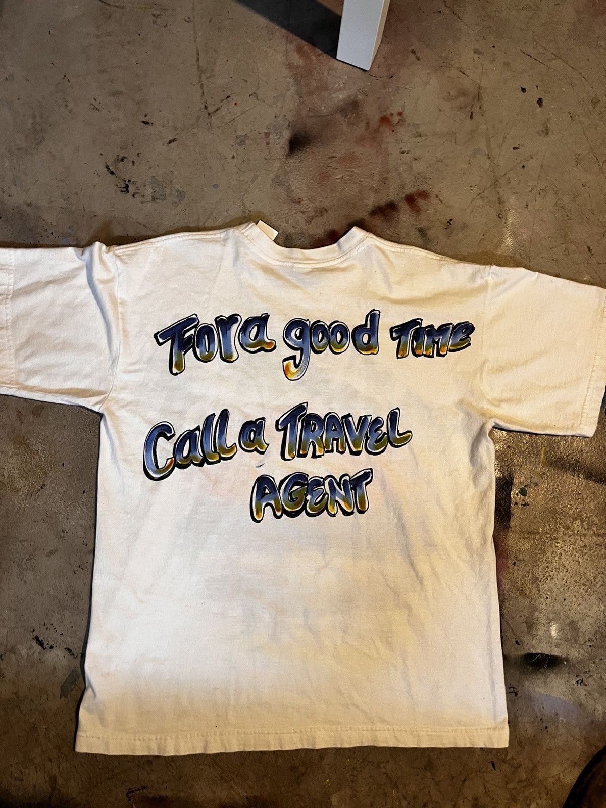 Vintage “ For a GOOD TiME 📞 a TRAVEL AGENT” tee Size US L / EU 52-54 / 3 - 1 Thumbnail