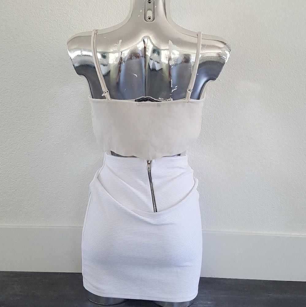 Designer Cream Dressy Melville Cropped Blouse Size ONE SIZE - 2 Thumbnail