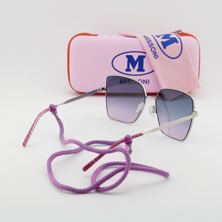 Missoni M Missoni MMI 0101/S 0DOH I4 Sunglasses Palladium Square Size ONE SIZE - 8 Thumbnail
