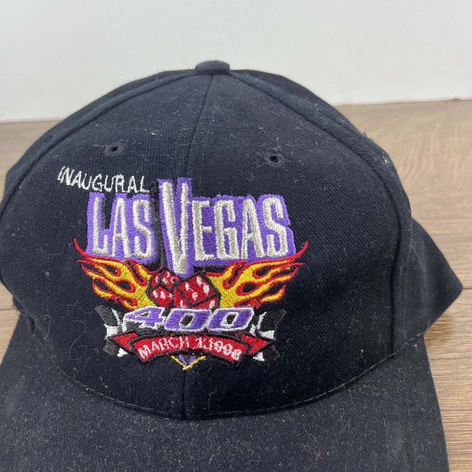 Other Las Vegas 400 Hat March 1998 Hat Black Hat Adjustable Black Size ONE SIZE - 7 Thumbnail