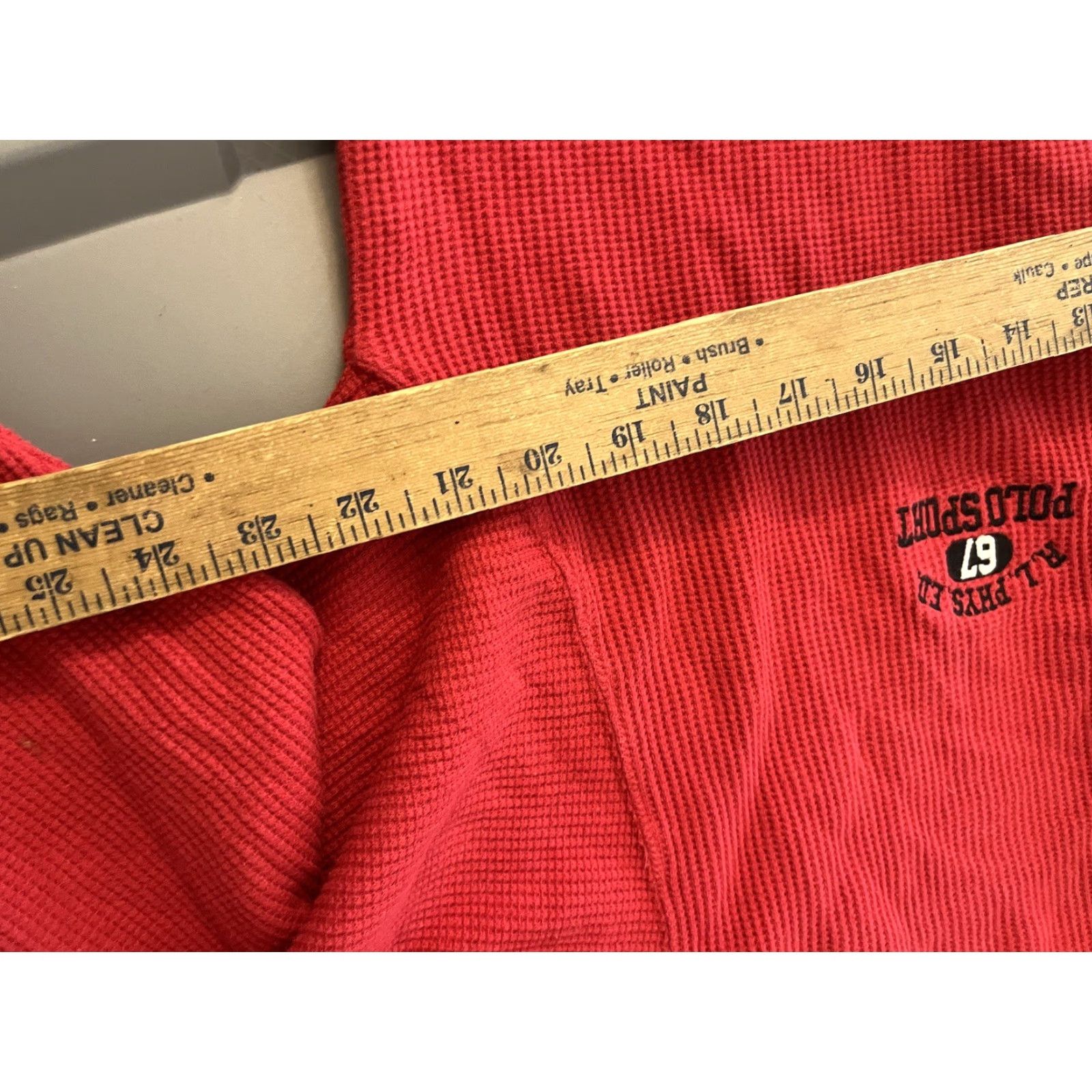 Polo Ralph Lauren Polo Ralph Lauren Polo Shirt Long Sleeve Red Cotton Knit XL Men’s Size US XL / EU 56 / 4 - 6 Thumbnail