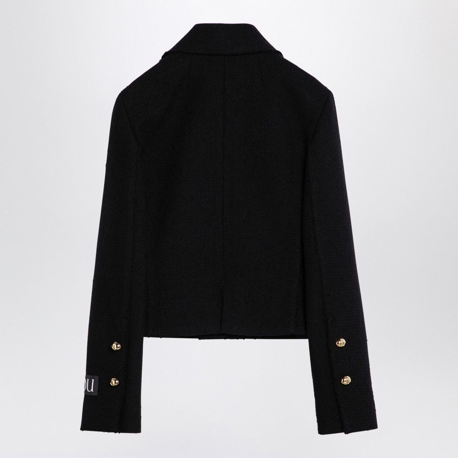 Patou o1d2blof0924 Wool Short Jacket in Black Size XS / US 0-2 / IT 36-38 - 2 Thumbnail