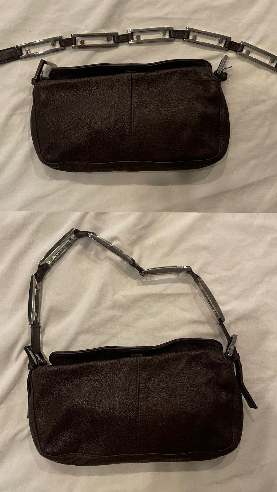 Fendi × Vintage Fendi Leather chain pochette Size ONE SIZE - 17 Thumbnail