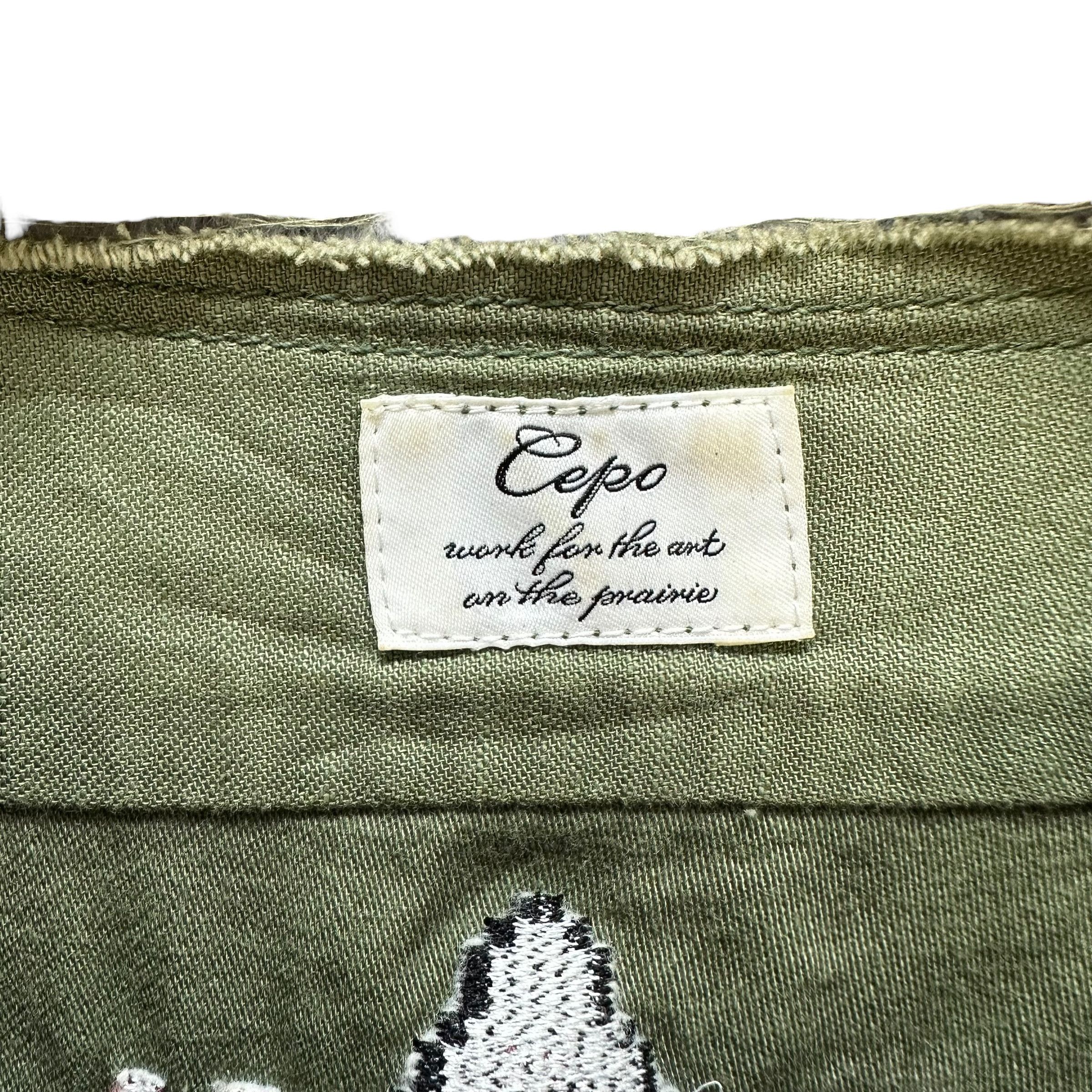 Japanese Brand CEPO Native Logo Button Shirt Jacket #A4-0080 Size M / US 6-8 / IT 42-44 - 10 Thumbnail