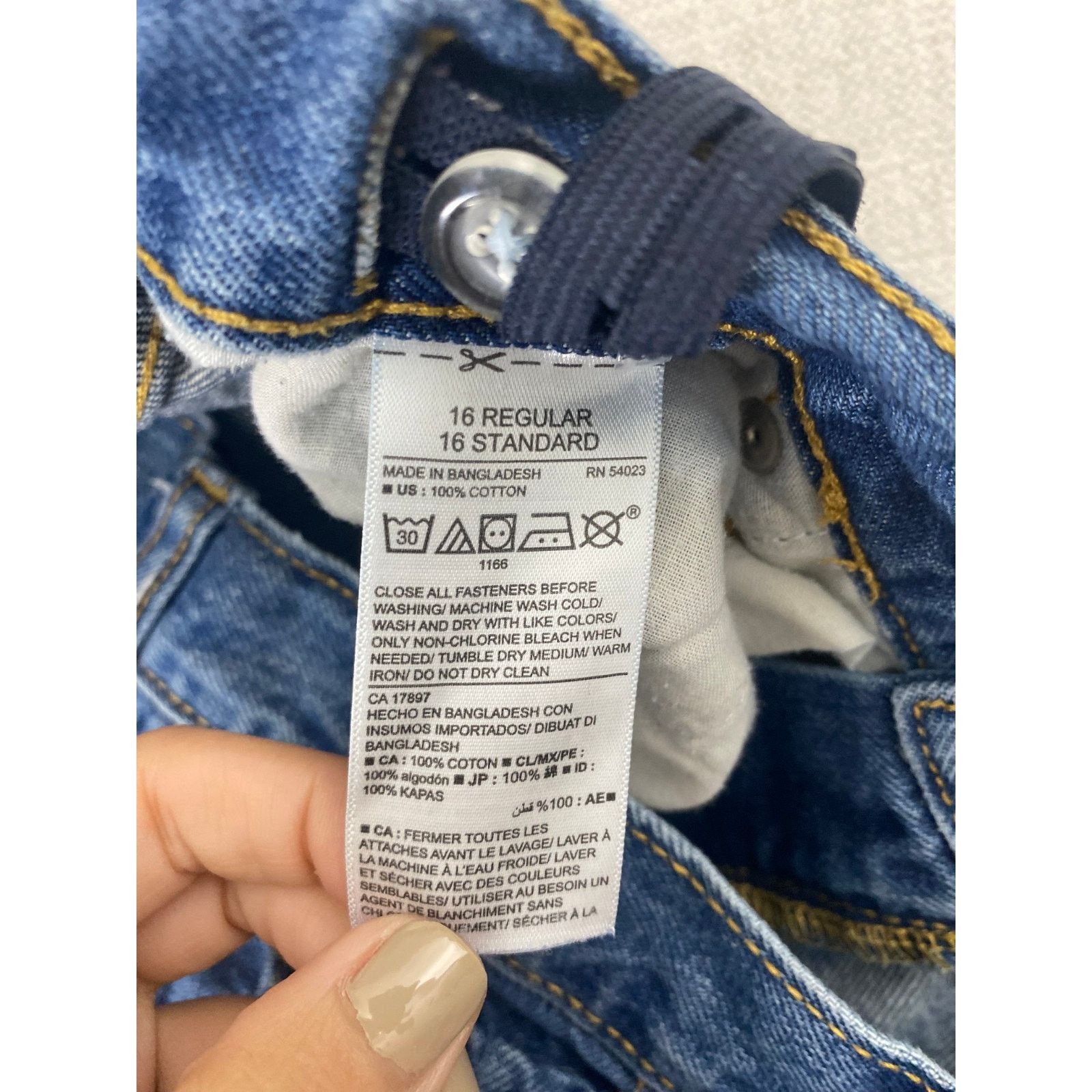 Old Navy Old Navy Jeans Womens 16 Blue Denim Loose Bootcut Size 38" / US 16 / IT 52 - 9 Thumbnail