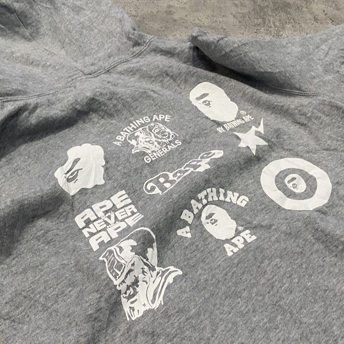 Bape Bape Kiss Logo Gray Pullover Hoodie Size US M / EU 48-50 / 2 - 3 Thumbnail