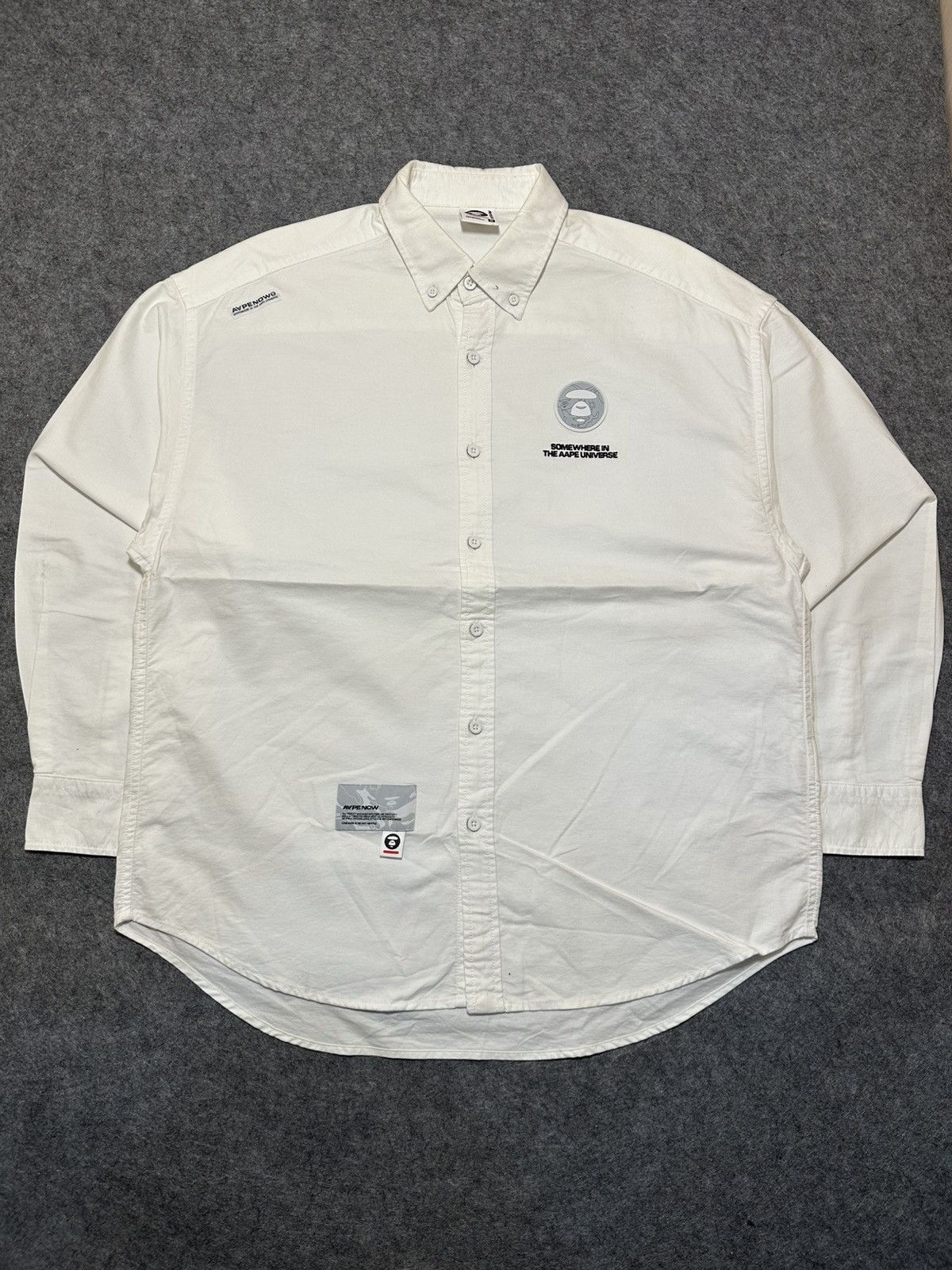 Aape AAPE BY *A BATHING APE® long-sleeved Oxford shirt. Size US S / EU 44-46 / 1 - 1 Thumbnail