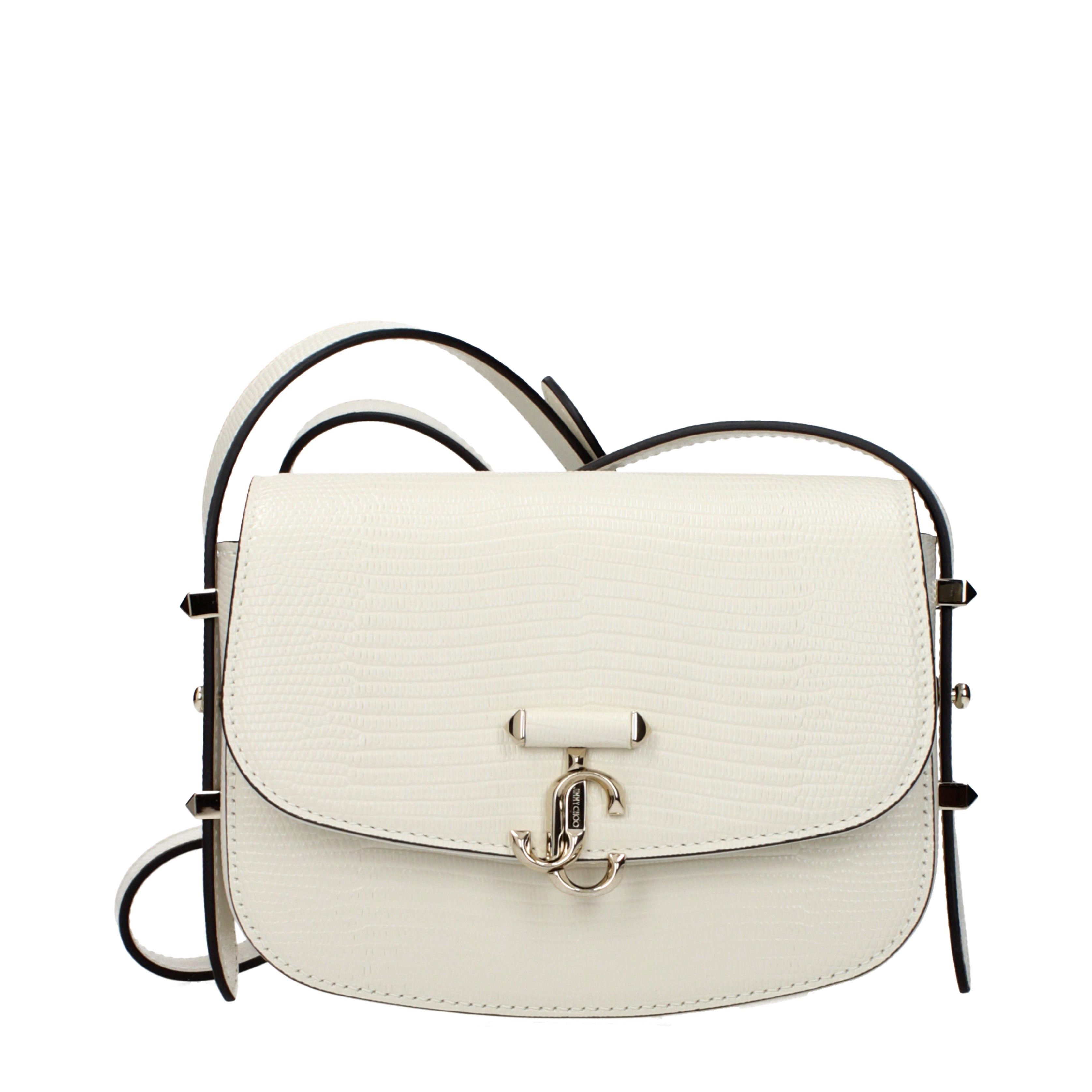 Jimmy Choo Jimmy Choo Shoulder Bags Women Leather White/Milk Size ONE SIZE - 1 Thumbnail